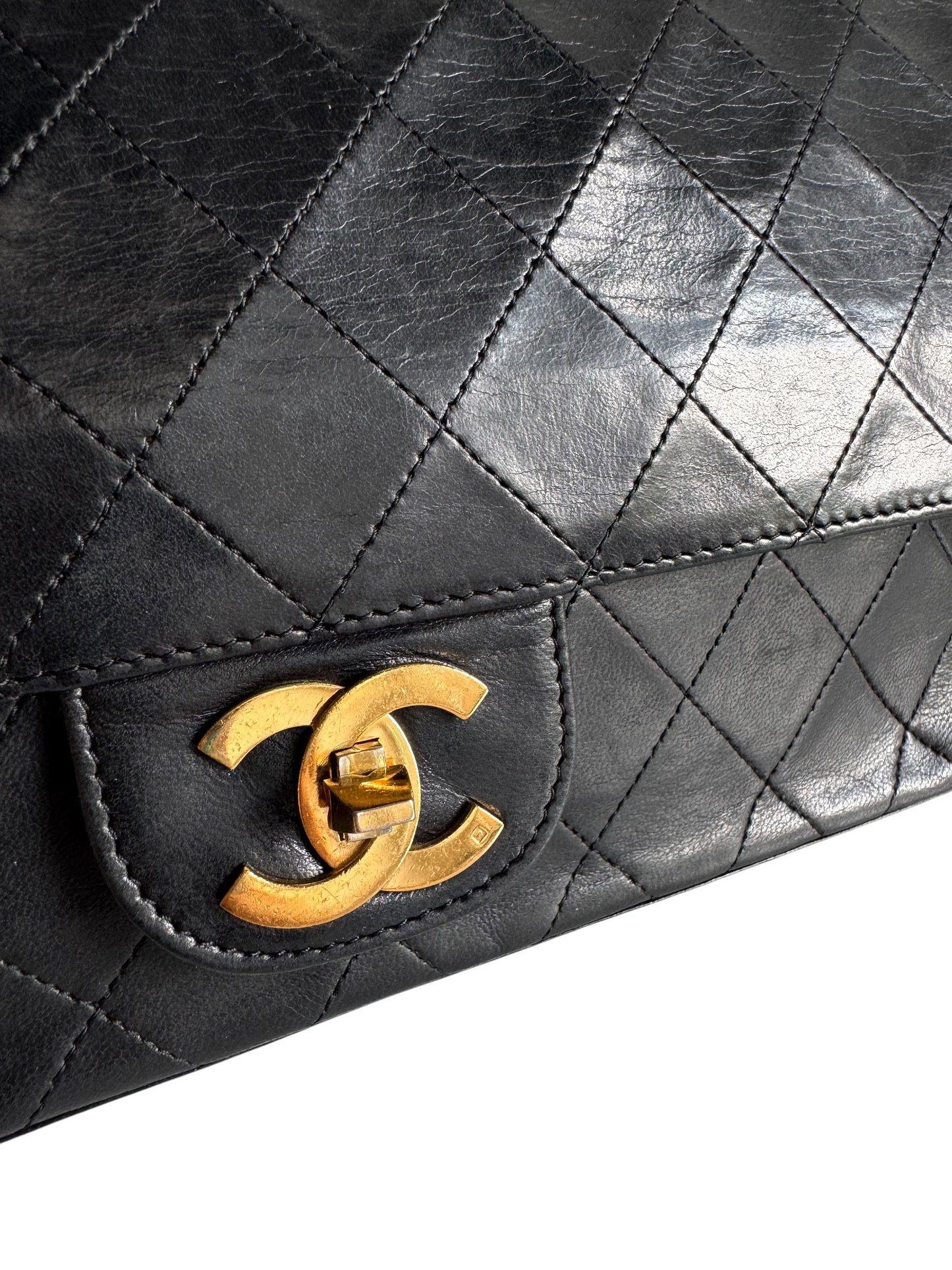 CHANEL Matelasse Lambskin Double Flap Bag