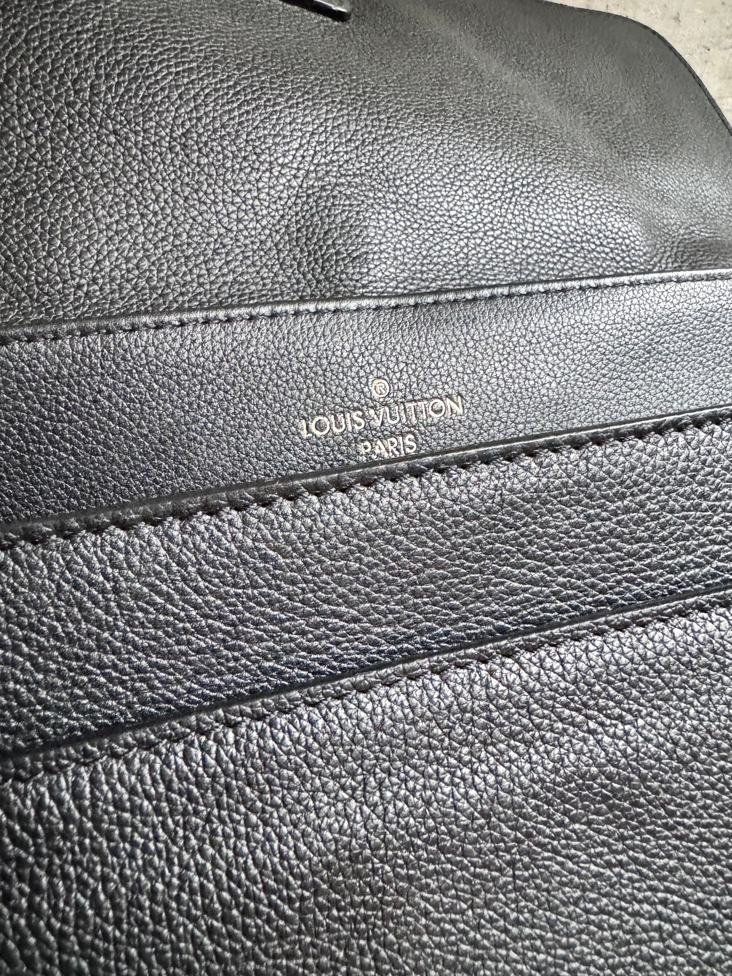 LOUIS VUITTON Calfskin Lockme MM