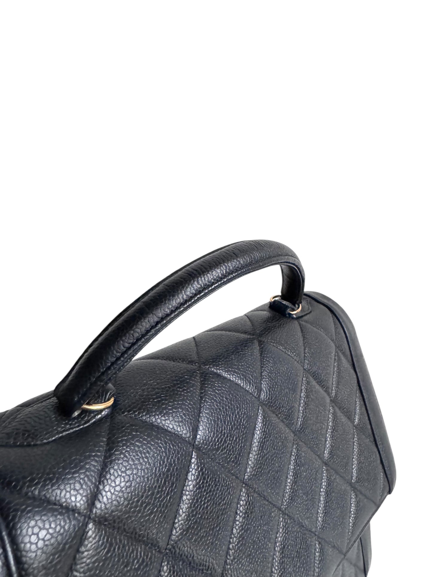 CHANEL Caviar Quilted Jumbo Kelly Flap