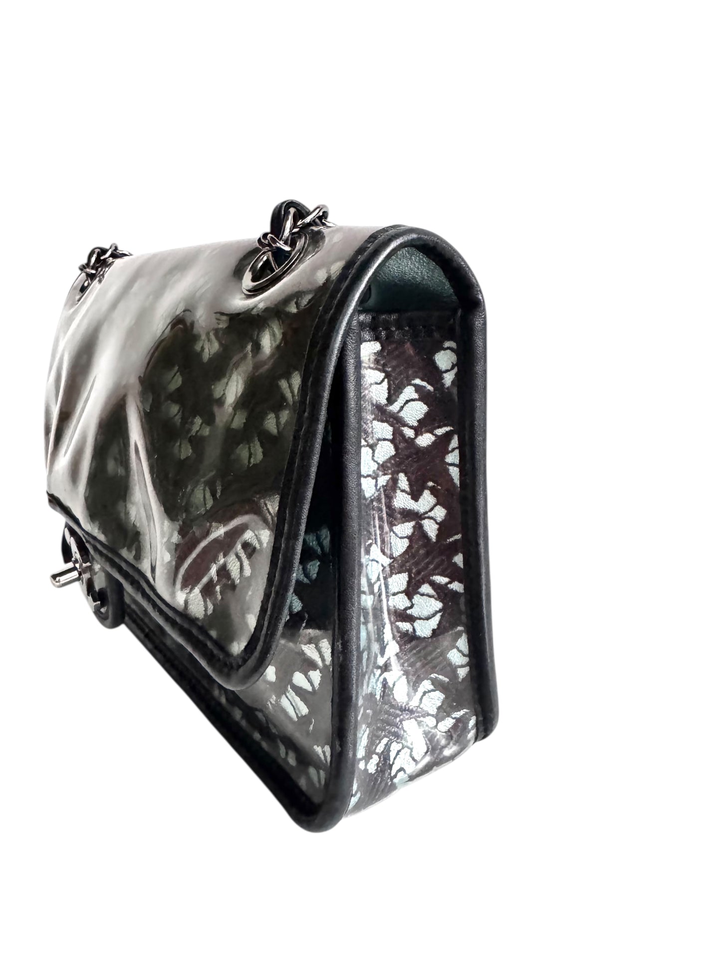 CHANEL Metallic Lambskin PVC Star Medium Single Flap Bag