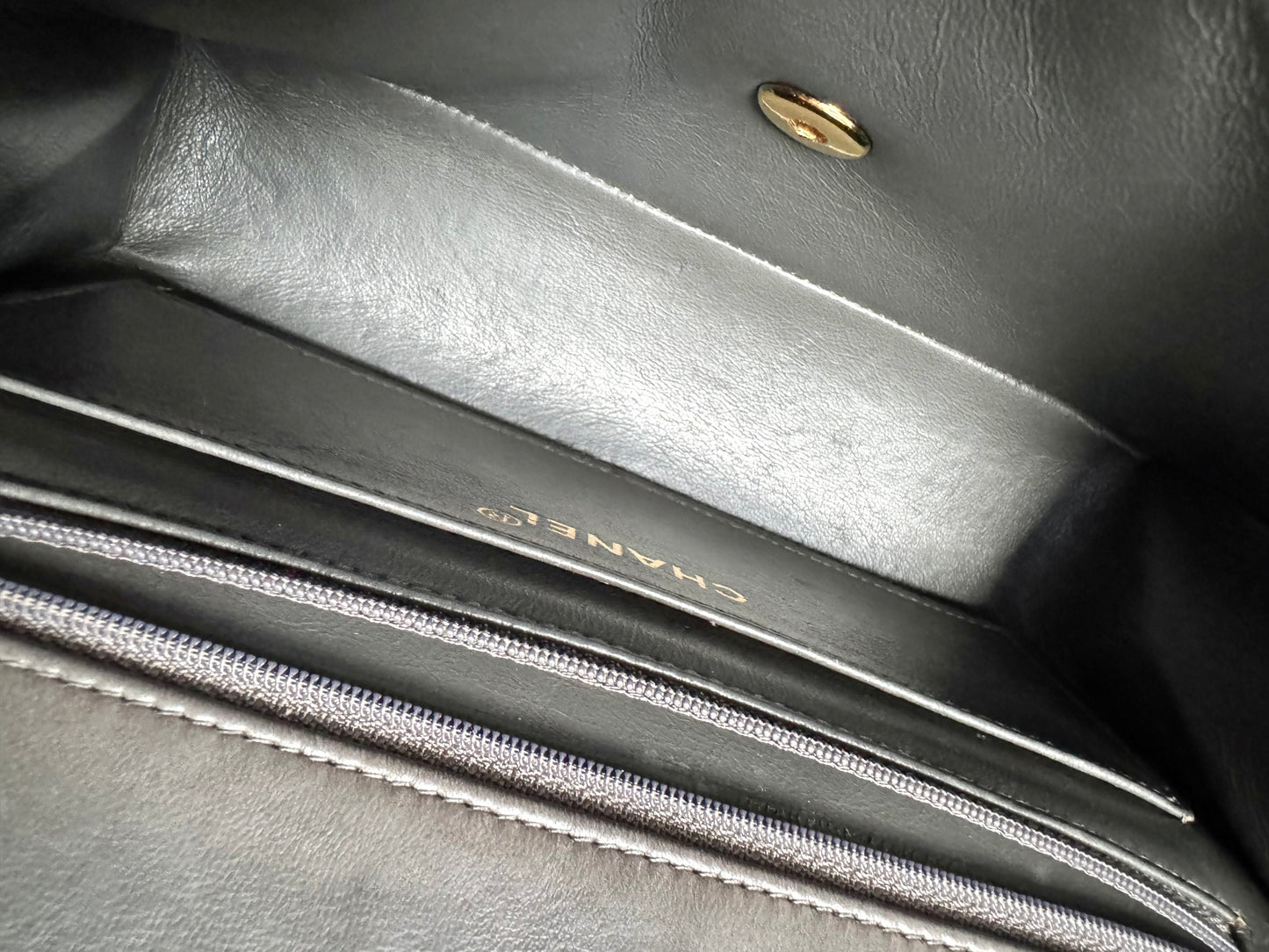 CHANEL Lambskin Vertical Flap Bag