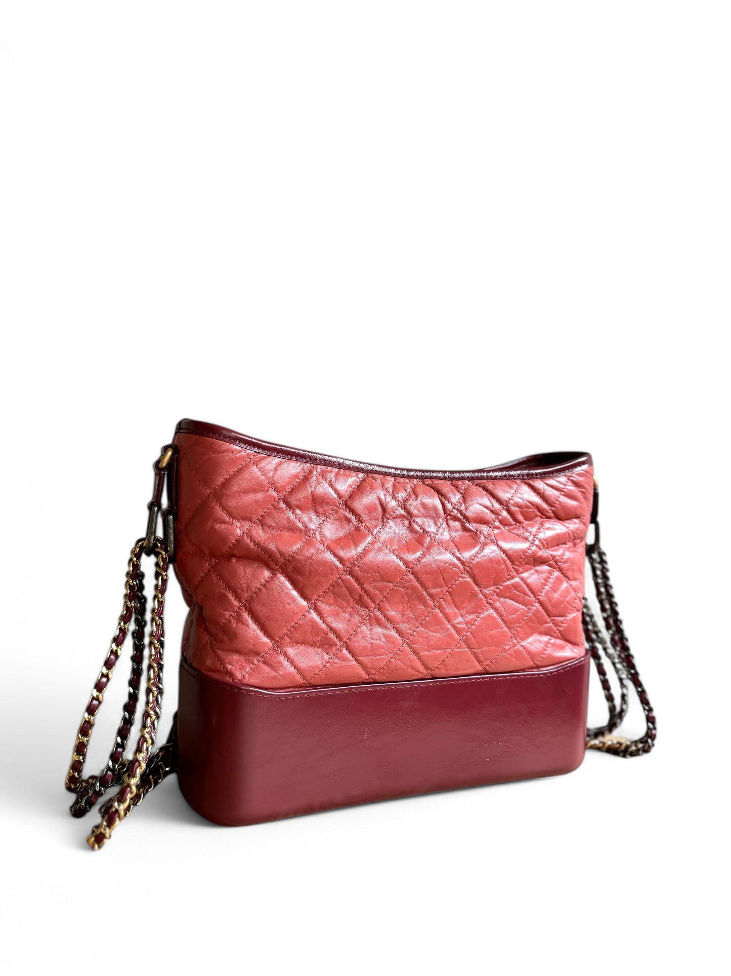 CHANEL Aged Calfskin Quilted Medium Gabrielle Hobo