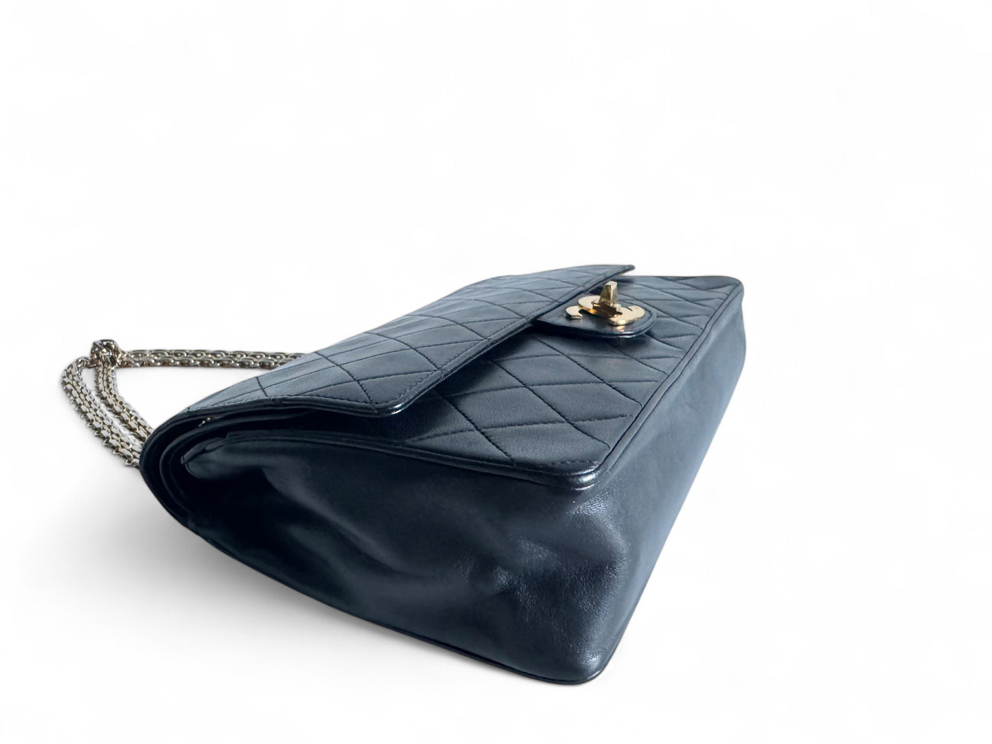 CHANEL Lambskin Medium Mademoiselle Double Flap