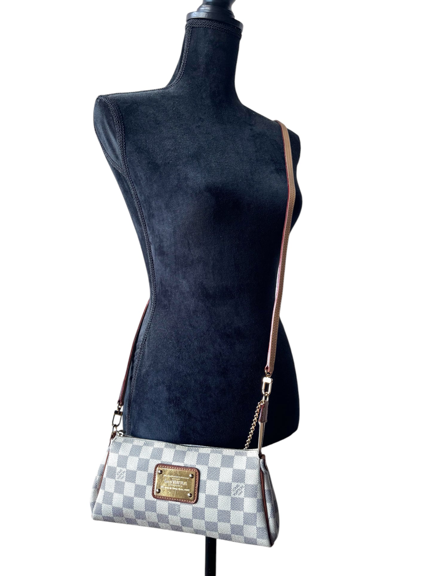 LOUIS VUITTON Damier Azur Eva Clutch