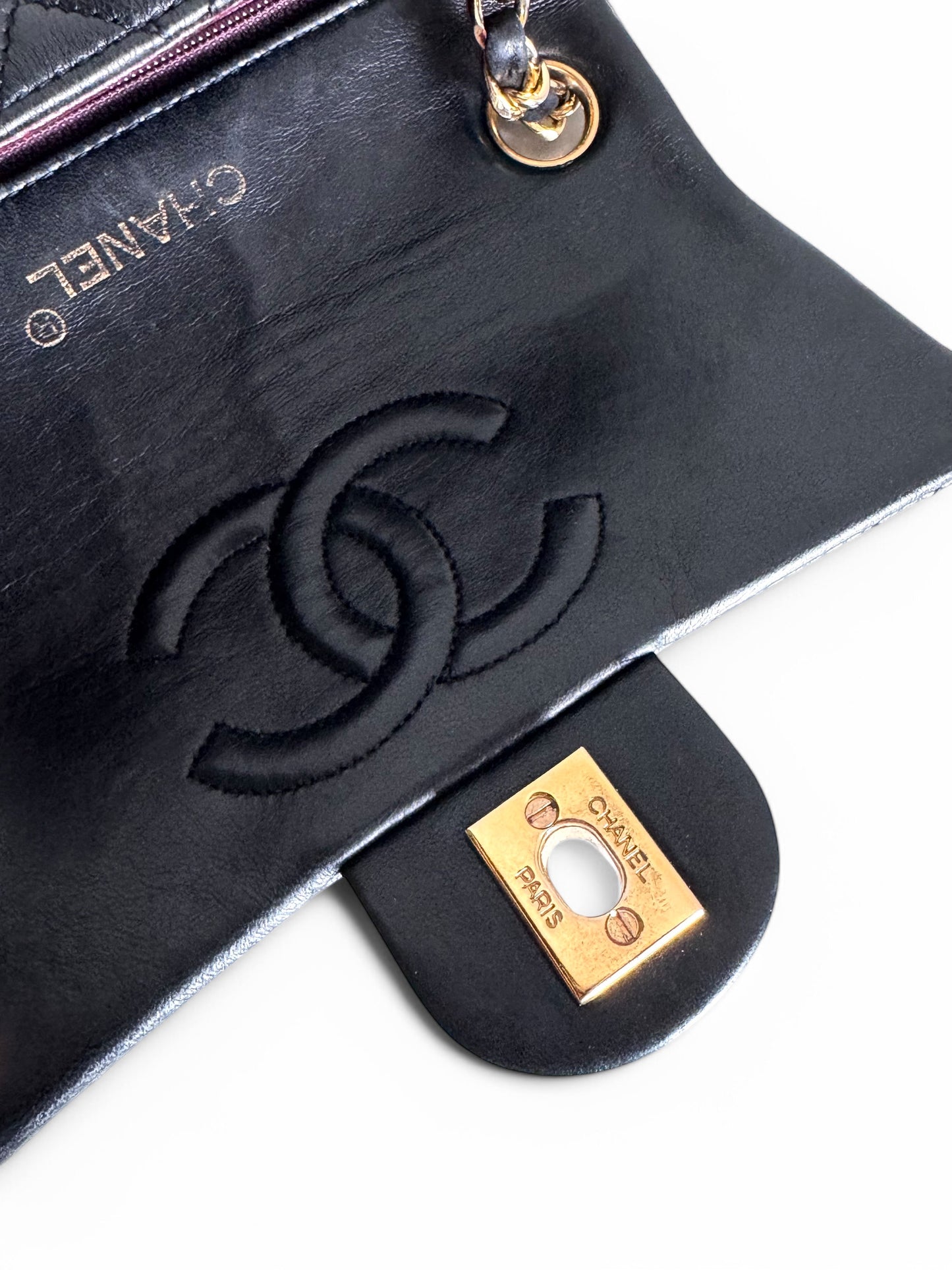 CHANEL Lambskin Quilted Mini Flap Bag