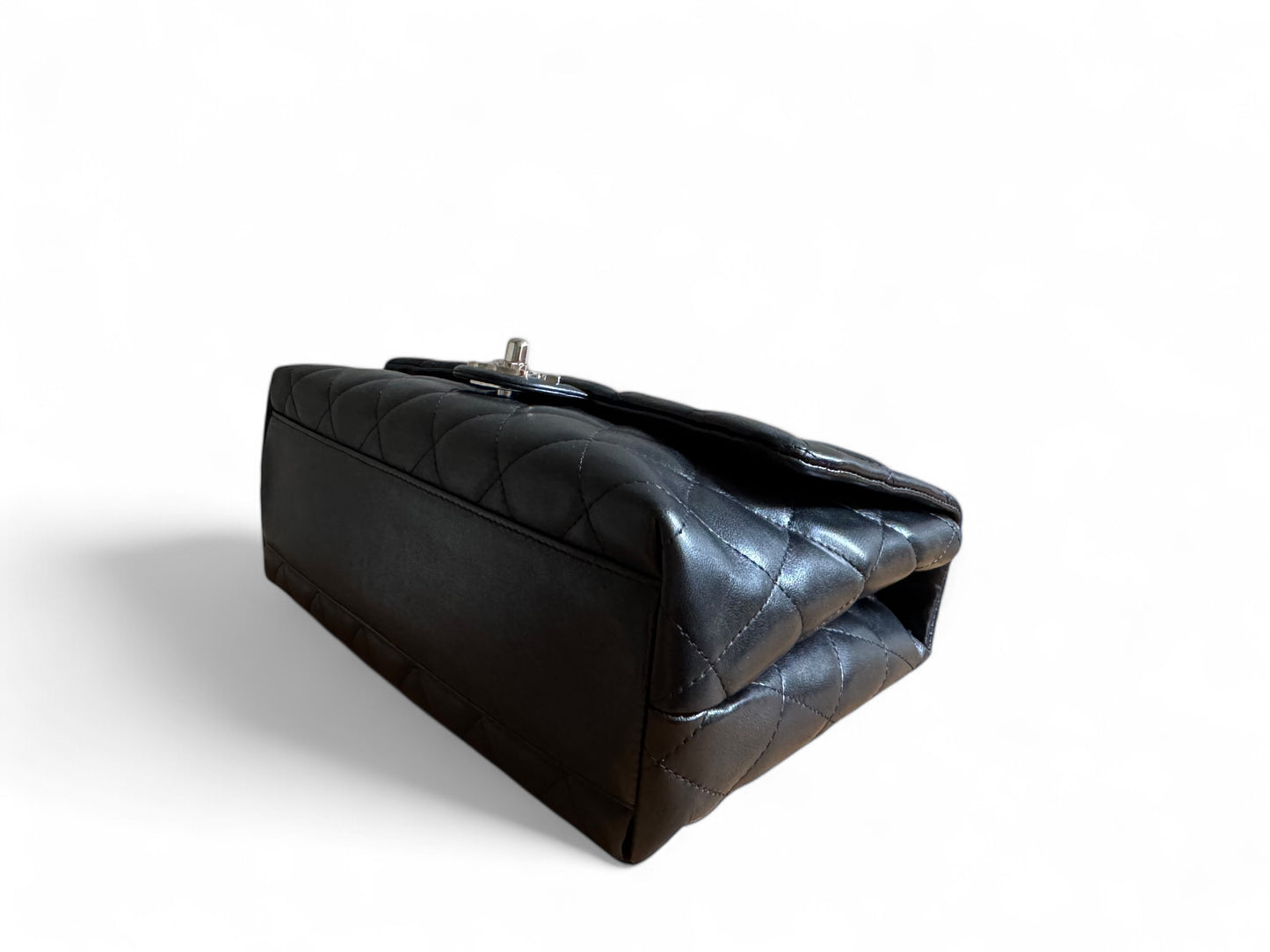 CHANEL Lambskin Quilted Medium Kelly Flap Bag