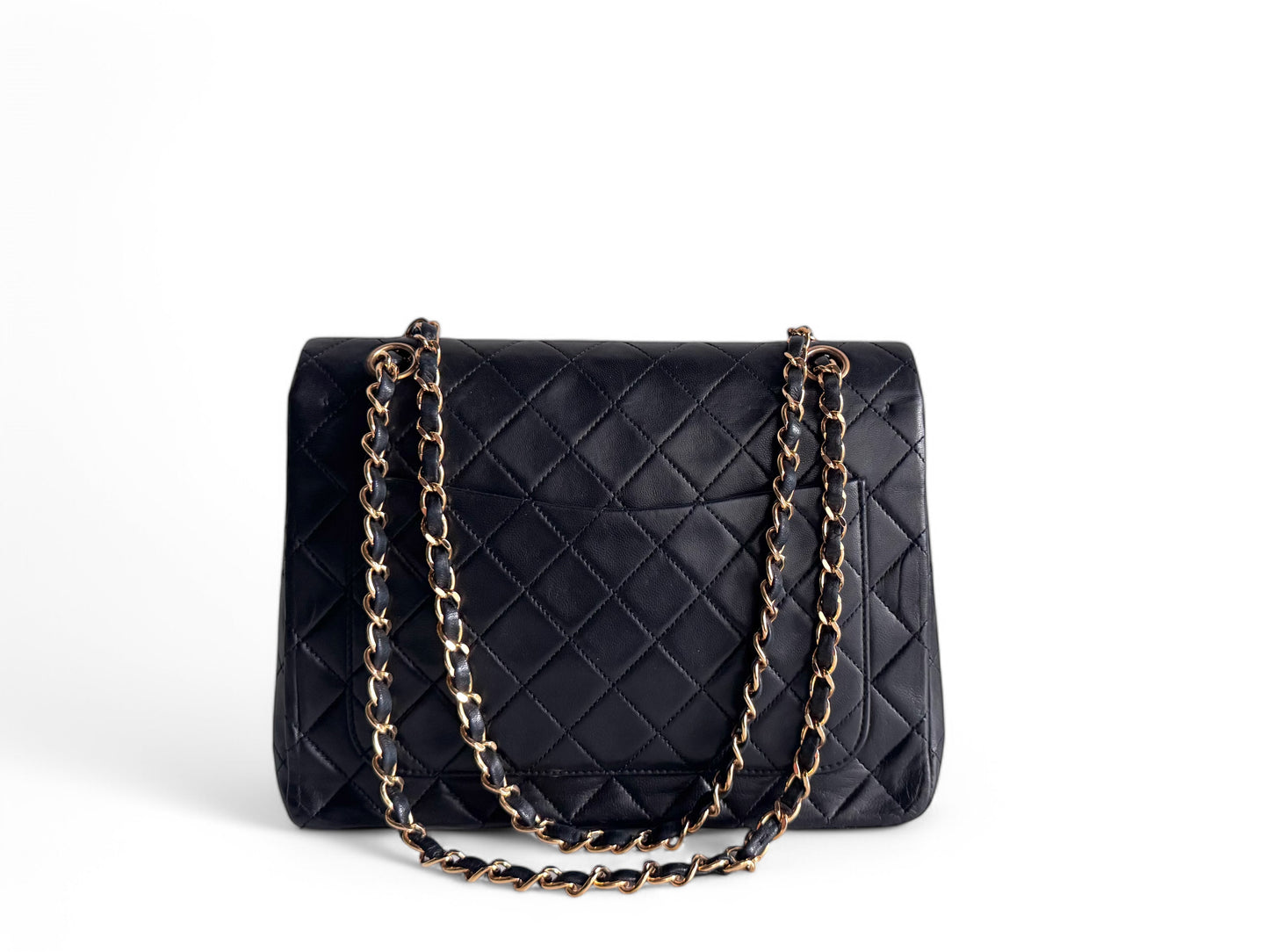 CHANEL Lambskin Quilted Medium Double Flap