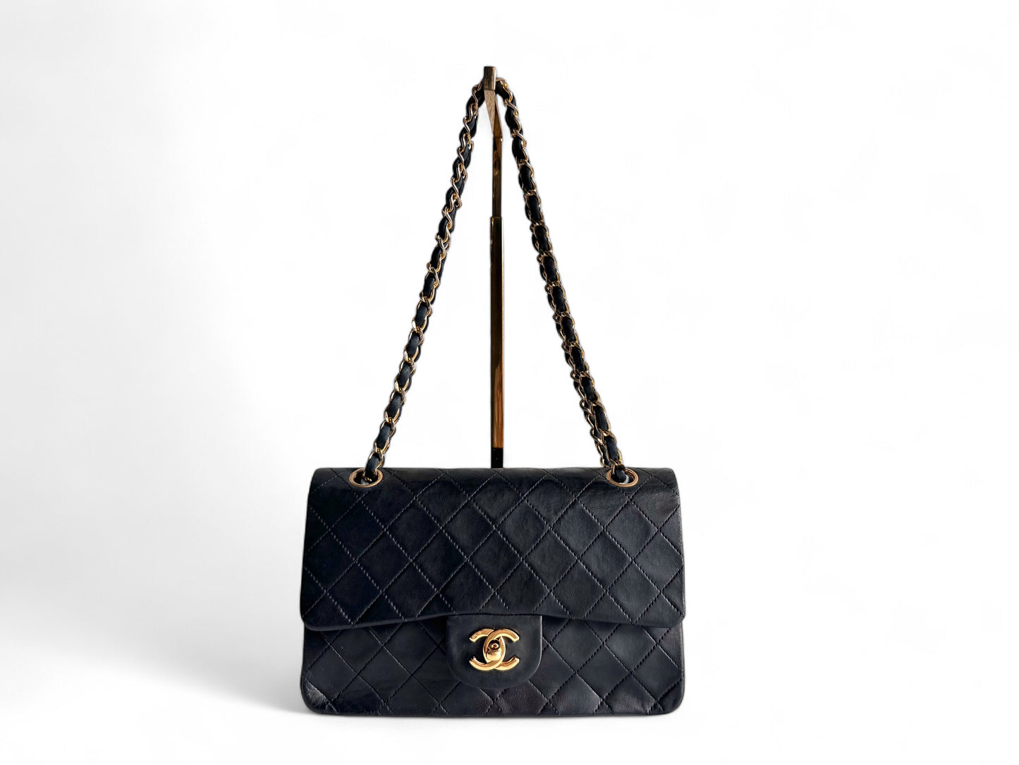 CHANEL Lambskin Timeless Classic Double Flap Bag