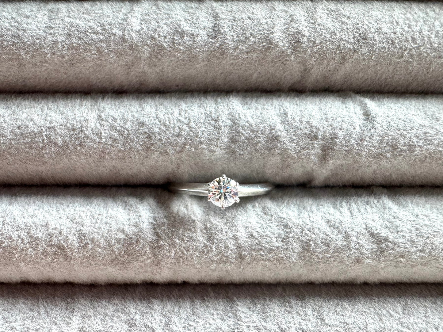 TIFFANY & CO. Solitaire Diamond Engagement Ring