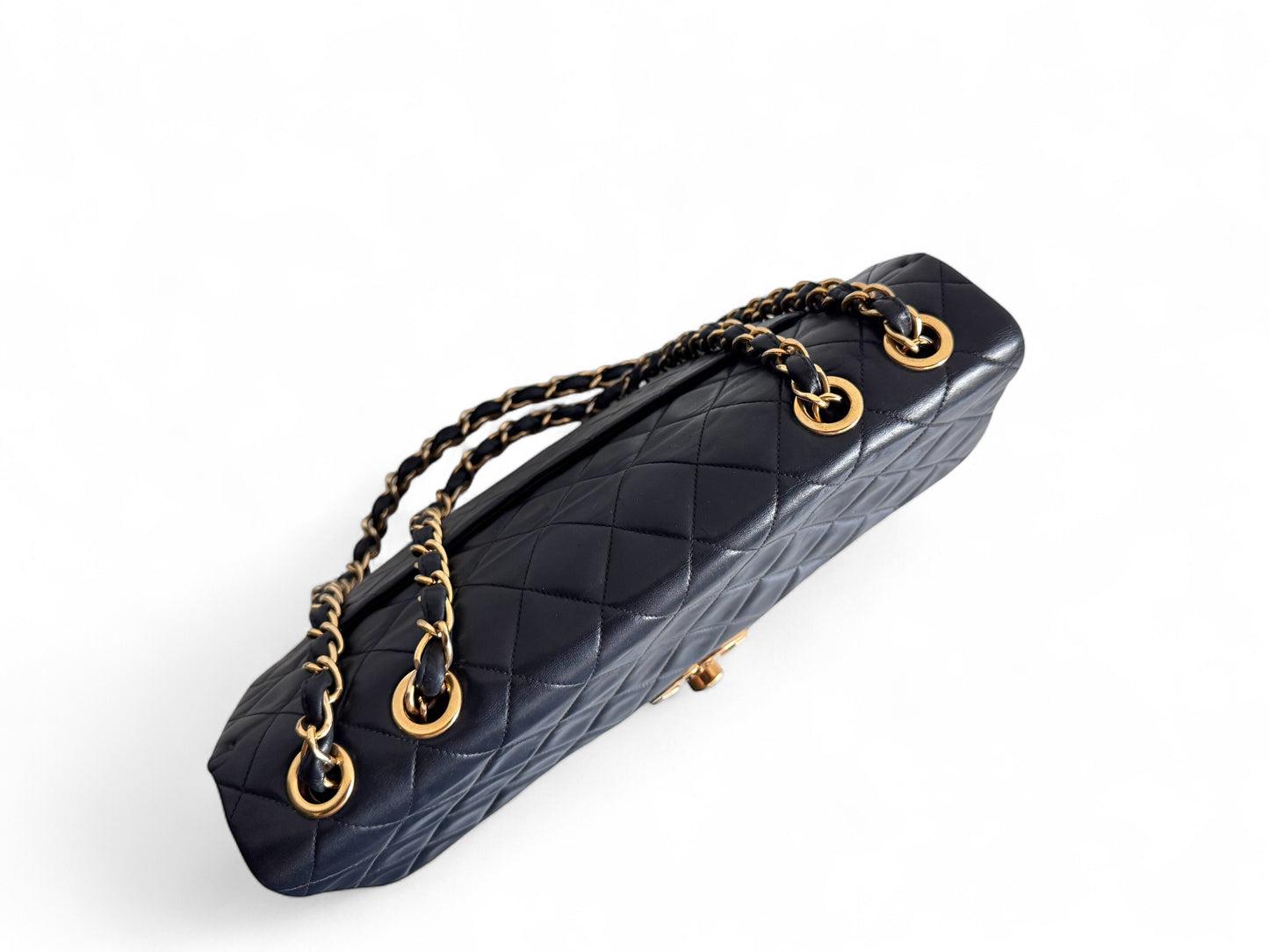 CHANEL Lambskin Quilted XL Jumbo Single Flap Bag