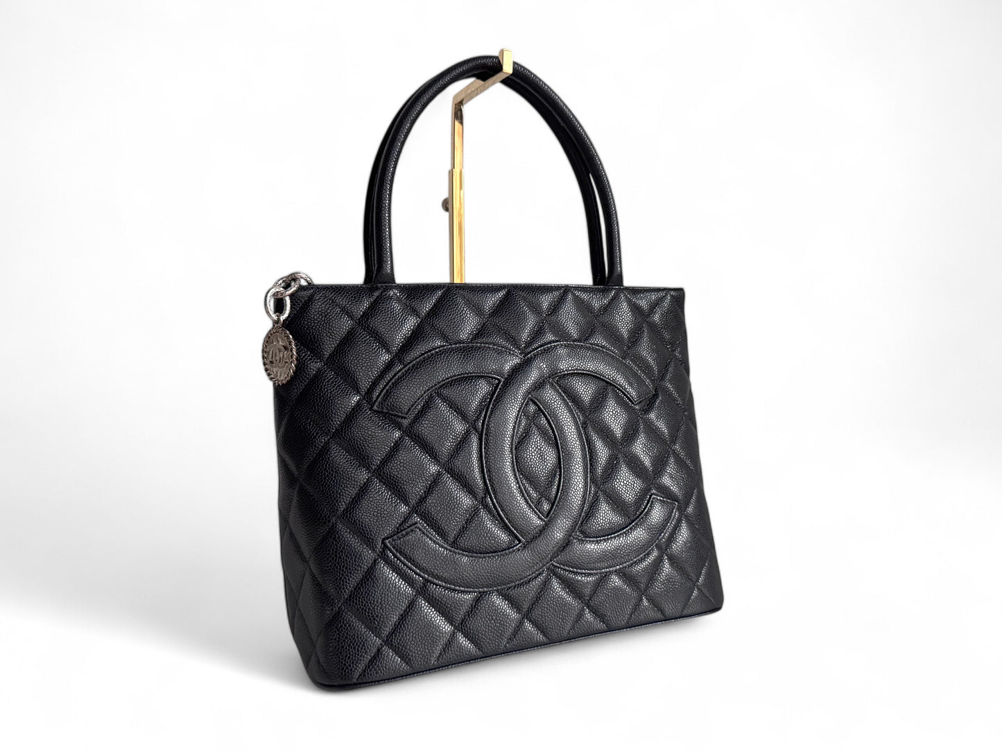 CHANEL Caviar Quilted Medallion Tote