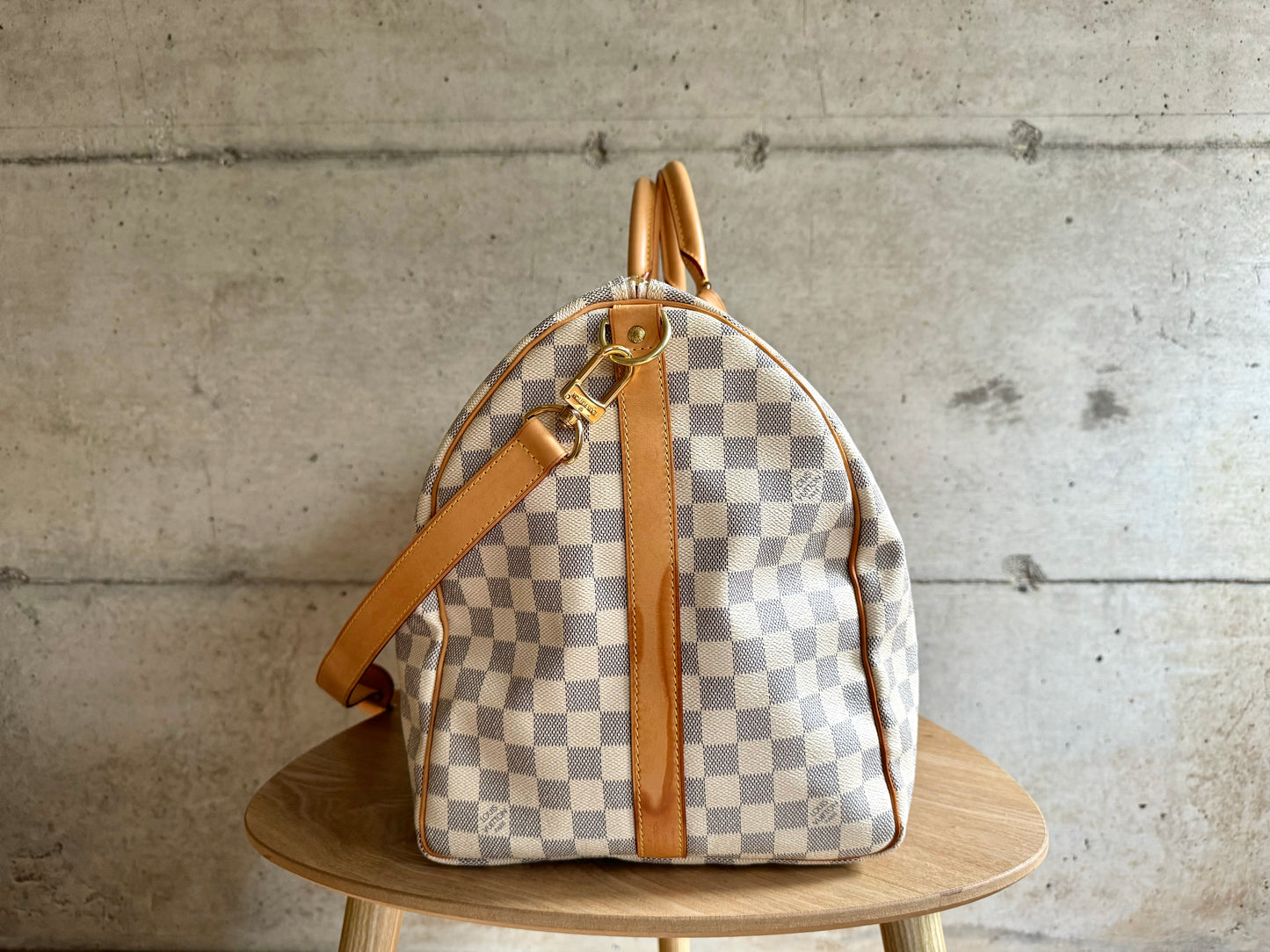 LOUIS VUITTON Damier Azur Keepall Bandouliere 55