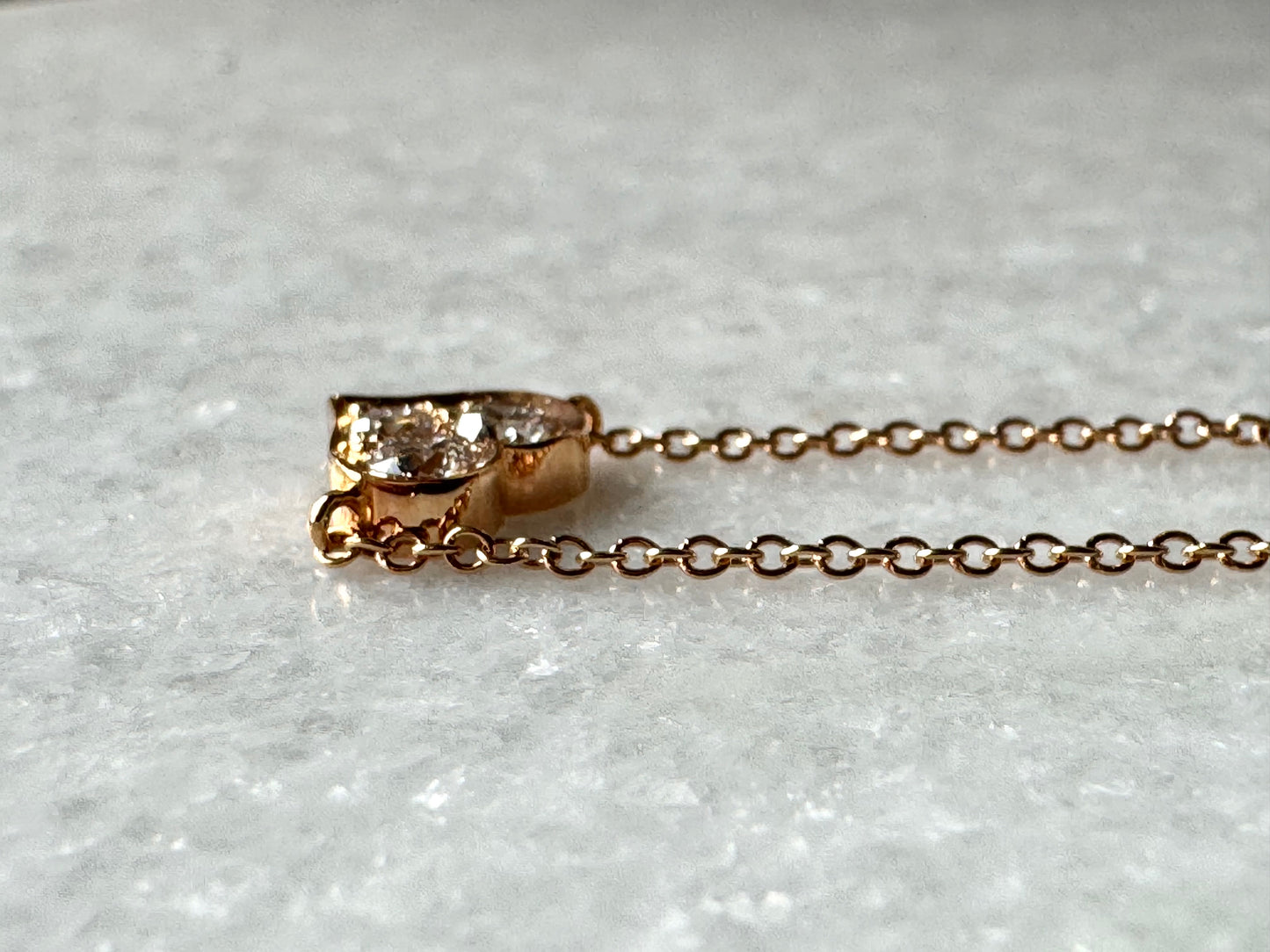 Tiffany & Co. 3 Stone Diamond Heart Bracelet in Rosegold