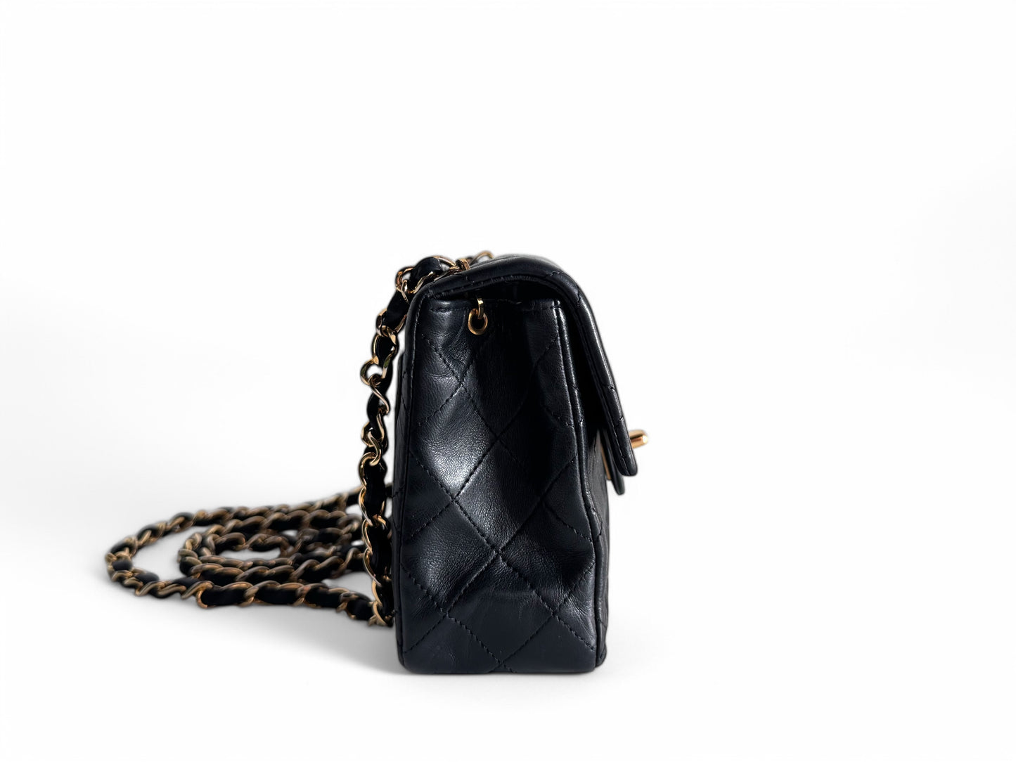 CHANEL Lambskin Quilted Mini Flap Bag