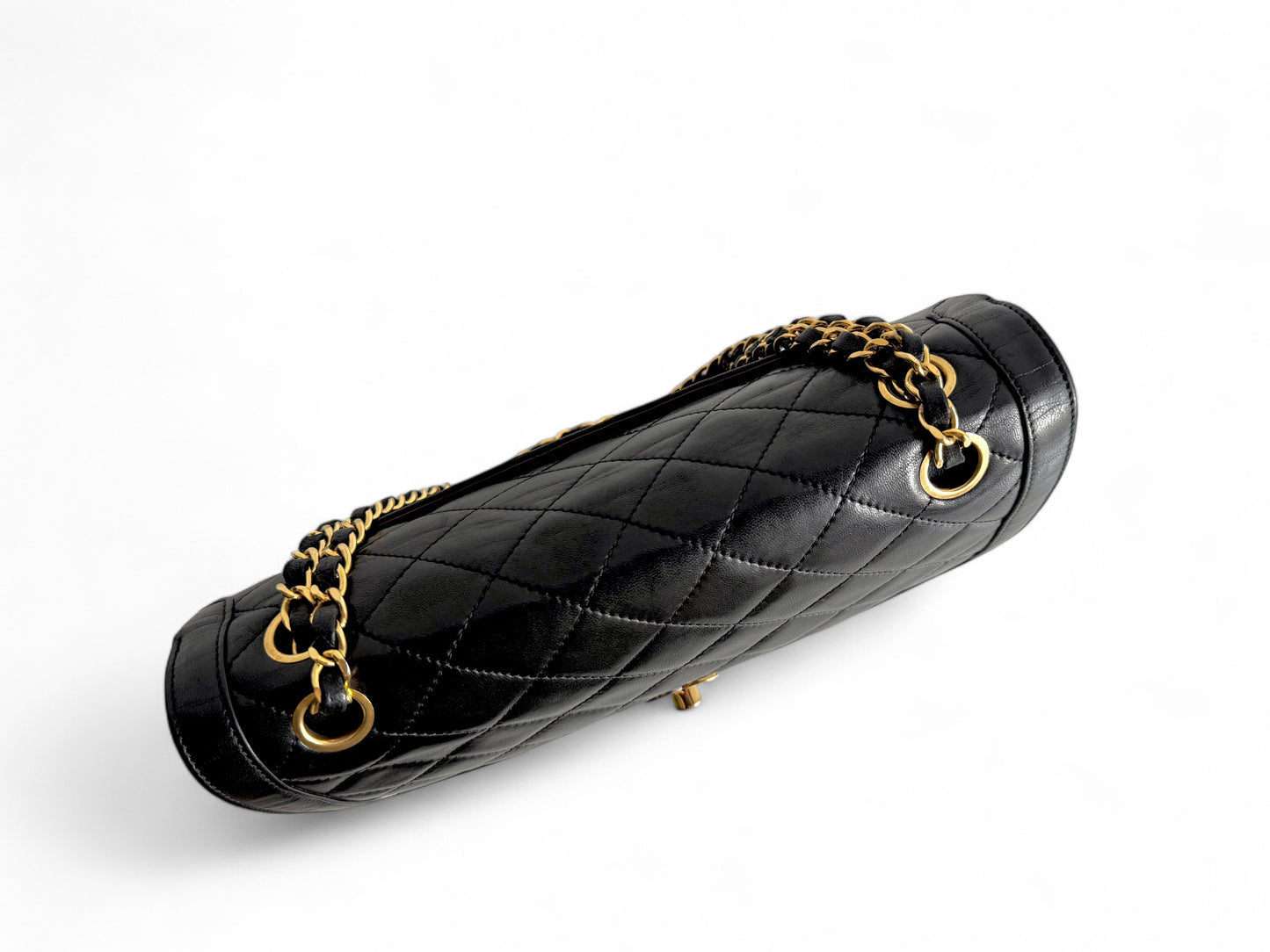 CHANEL Lambskin Quilted Medium Double Flap Bag