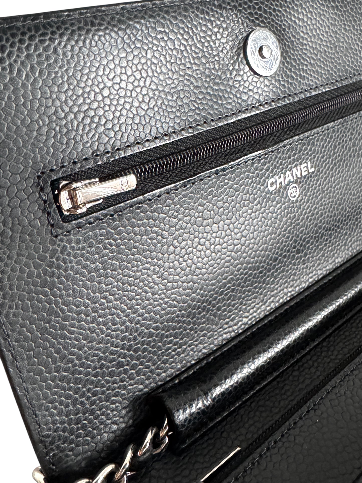 CHANEL Caviar Quilted Wallet on Chain WOC