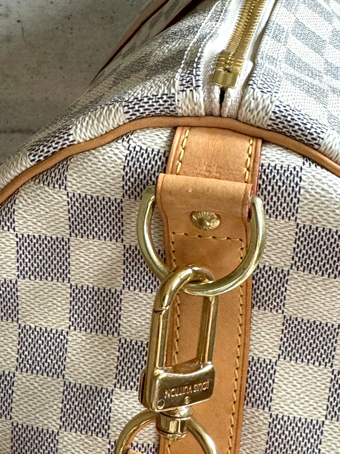 LOUIS VUITTON Damier Azur Keepall Bandouliere 55