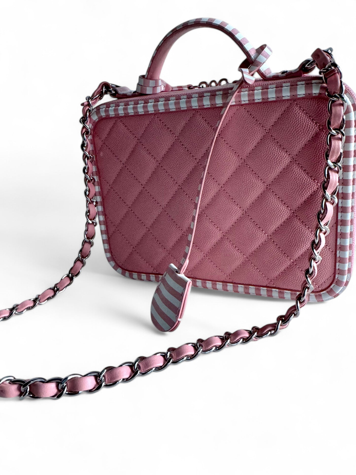 CHANEL 2018 Filigree Vanity Top Handle Bag