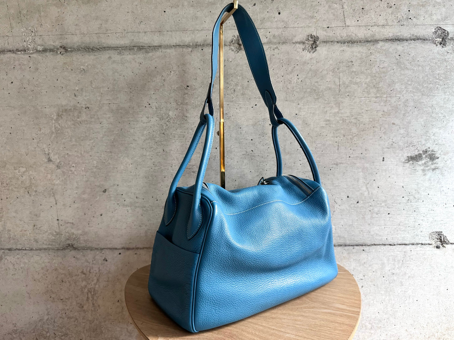 HERMES Taurillon Clemence Lindy 34