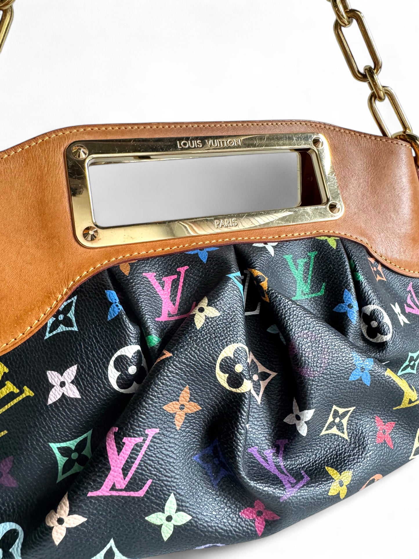 LOUIS VUITTON Monogram Multicolor Judy PM Black