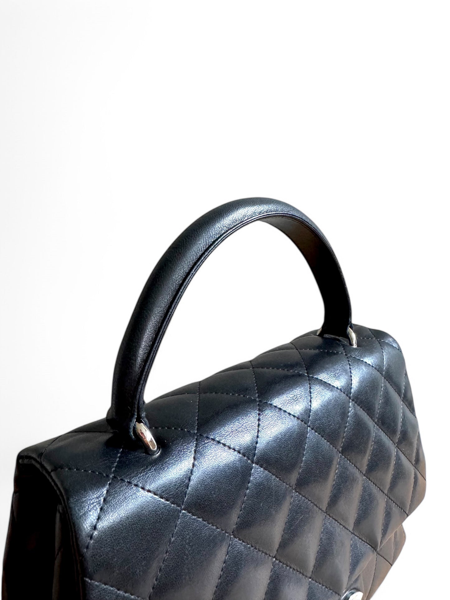 CHANEL Lambskin Quilted Medium Kelly Flap Bag