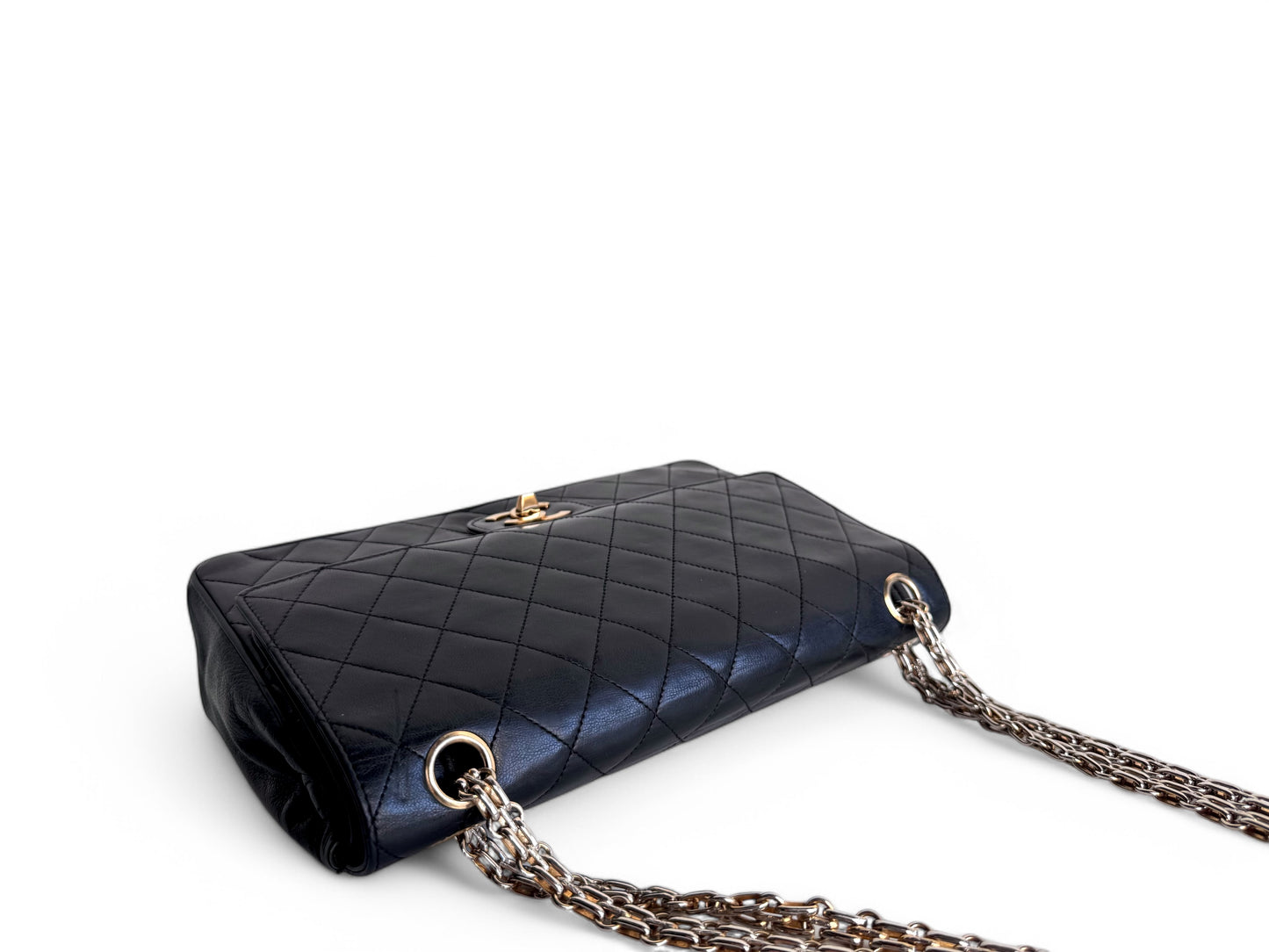 CHANEL Lambskin Mademoiselle Double Flap