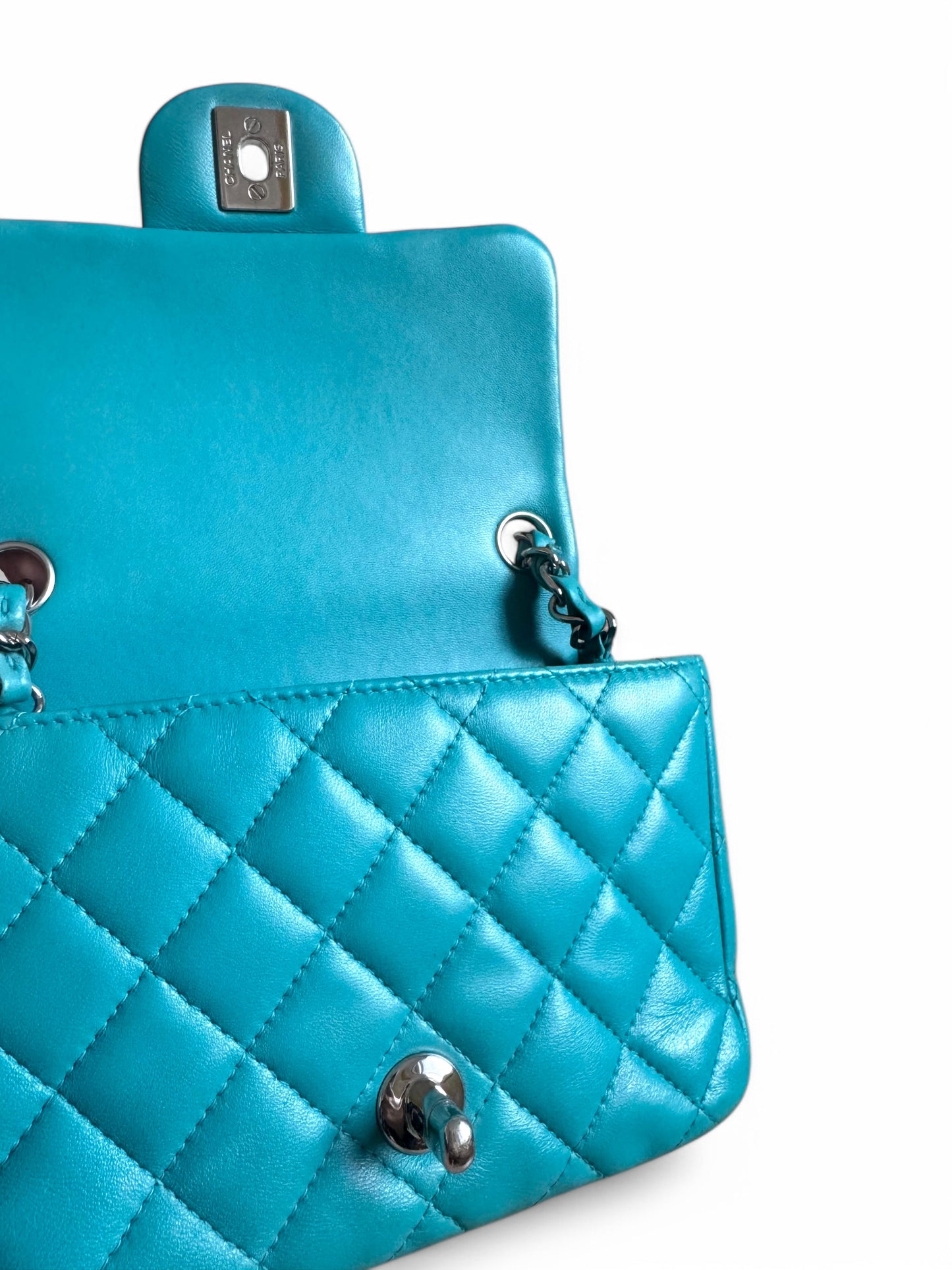 CHANEL Lambskin Quilted Mini Square Flap