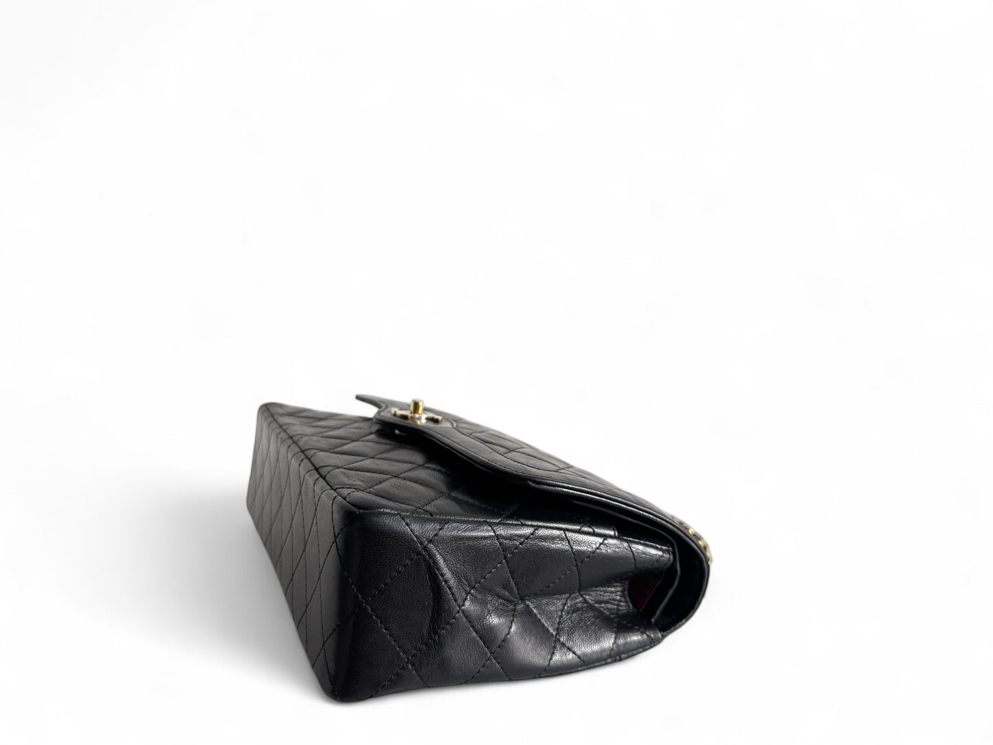 CHANEL Lambskin Quilted Medium Double Flap Bag