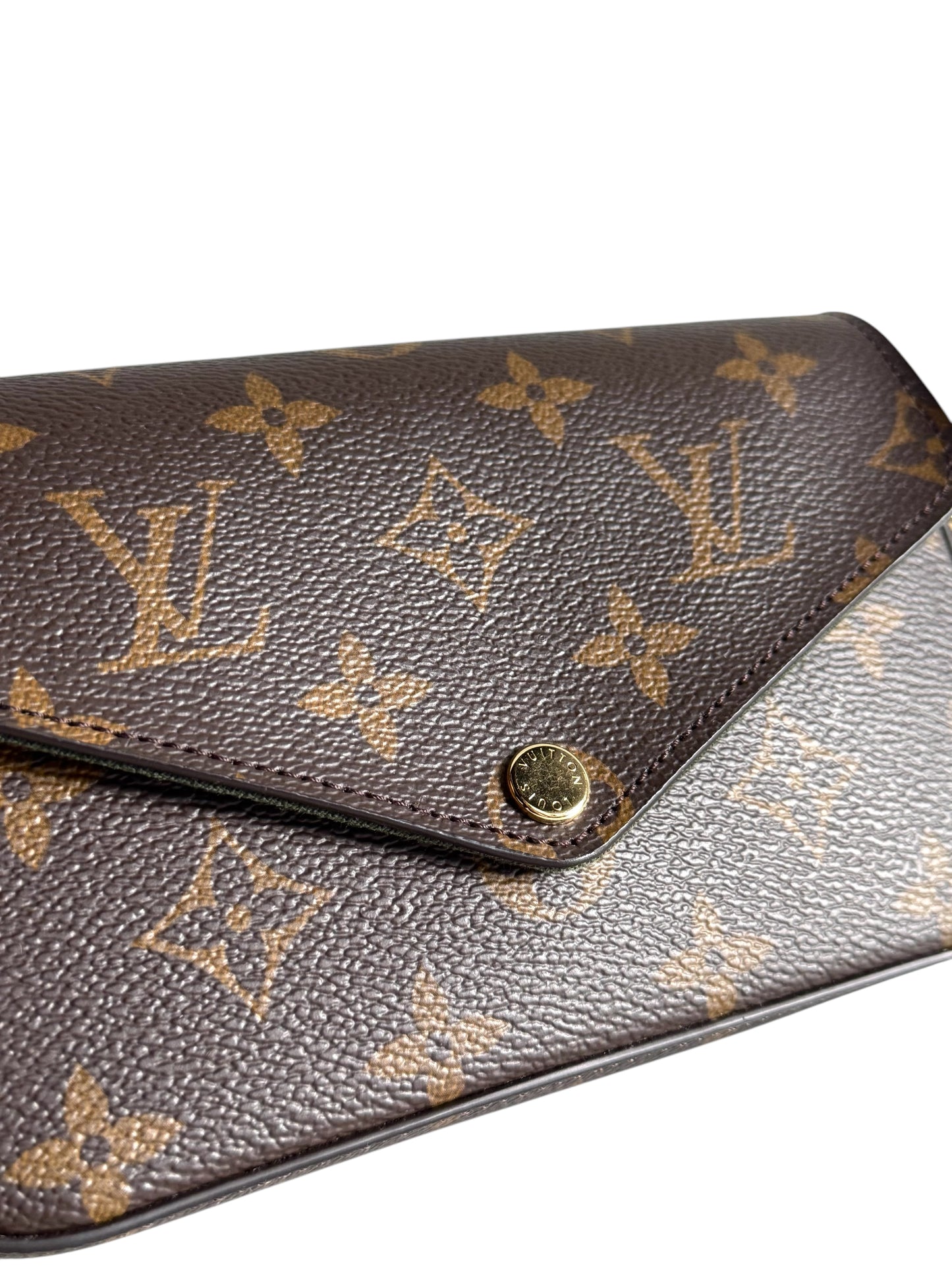 LOUIS VUITTON Monogram Felicie Strap & Go Kaki