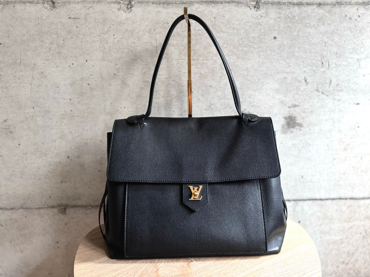 LOUIS VUITTON Calfskin Lockme MM