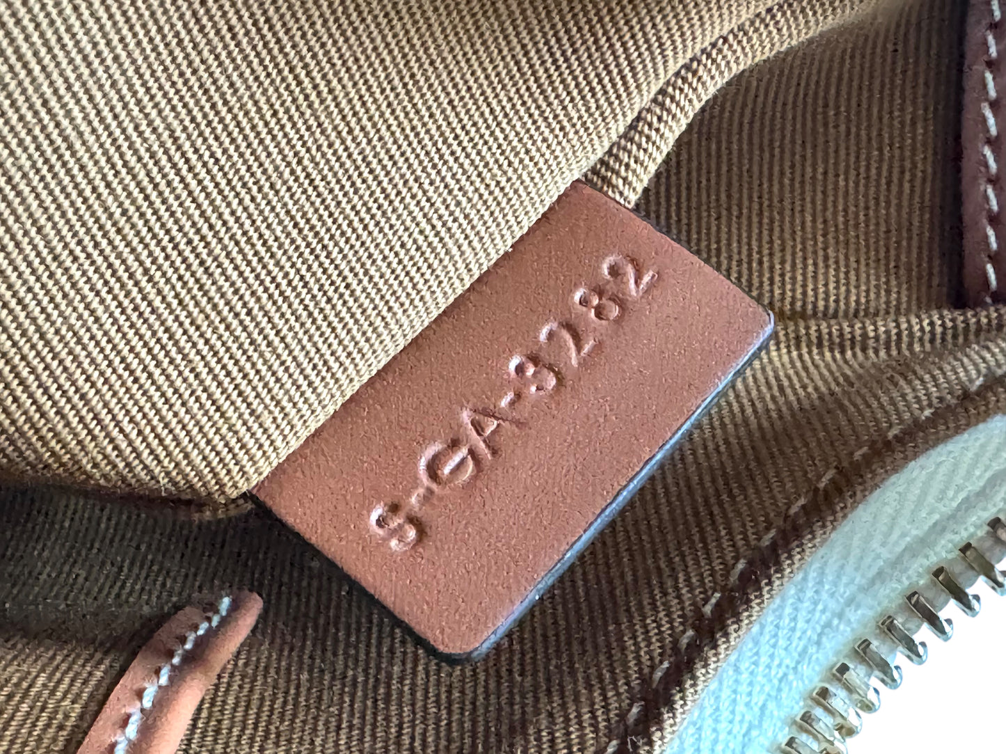CELINE Canvas Calfskin Ava Triomphe Shoulder Bag