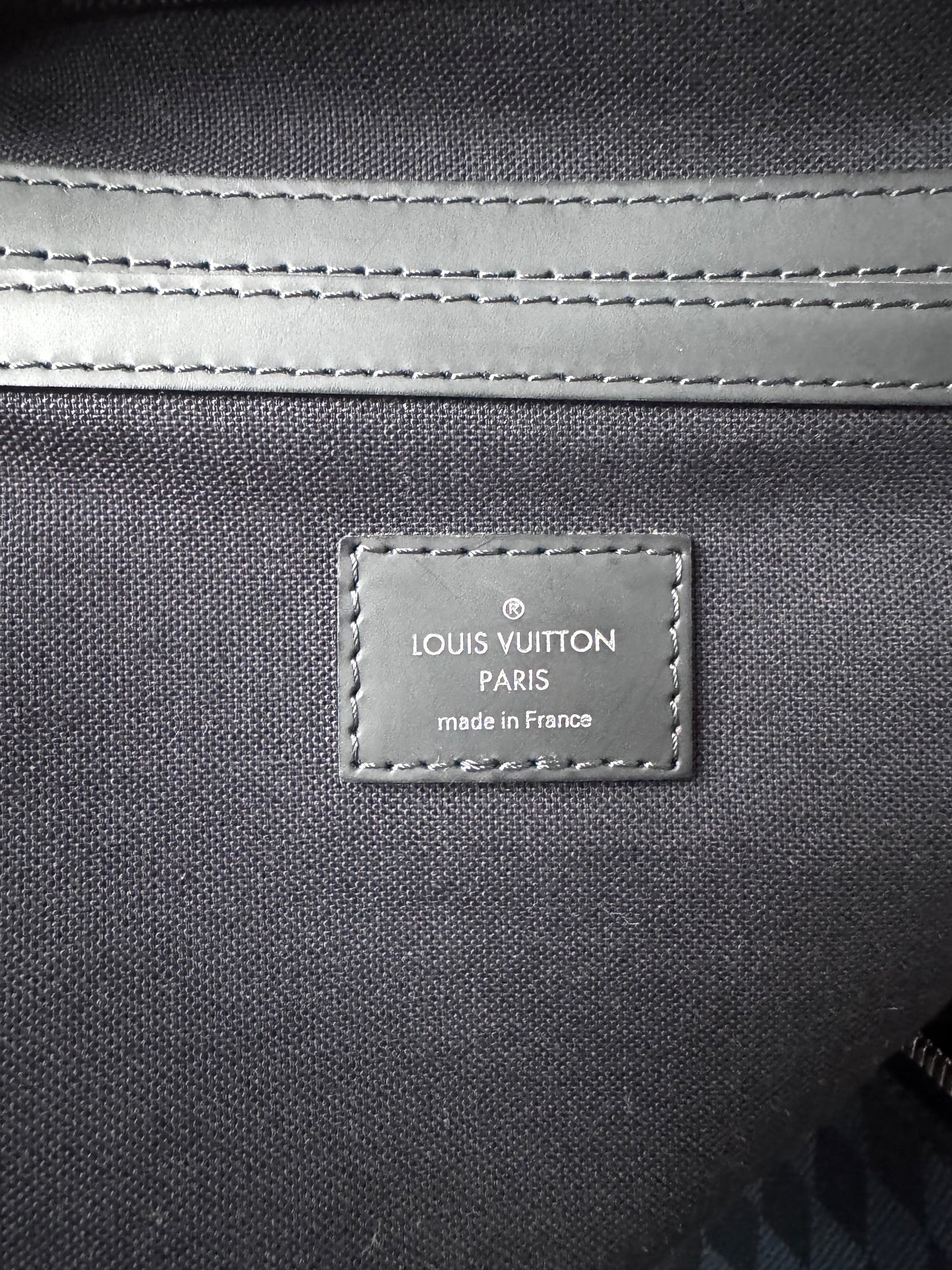 LOUIS VUITTON Damier Graphite Keepall Bandouliere 55
