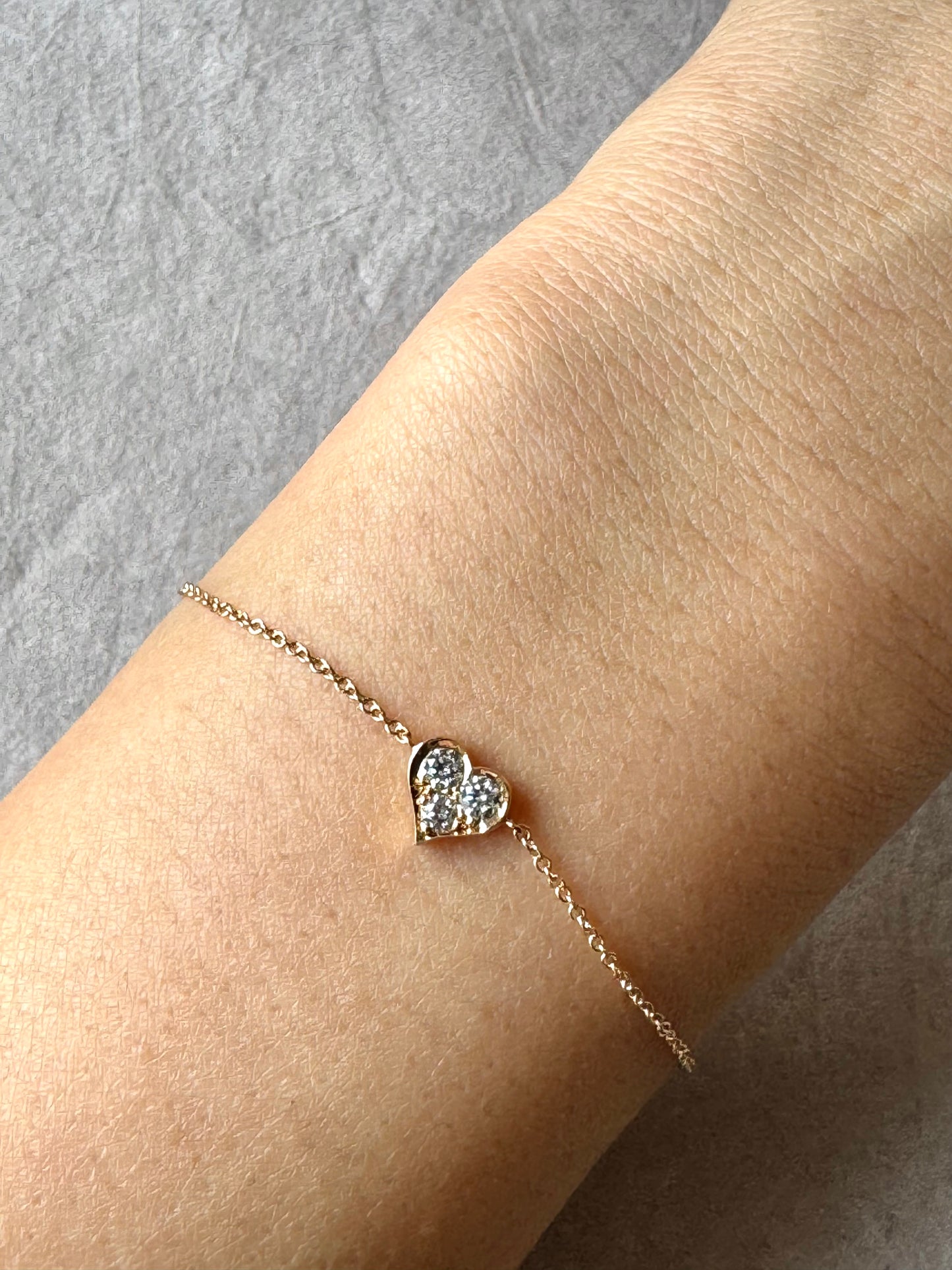 Tiffany & Co. 3 Stone Diamond Heart Bracelet in Rosegold