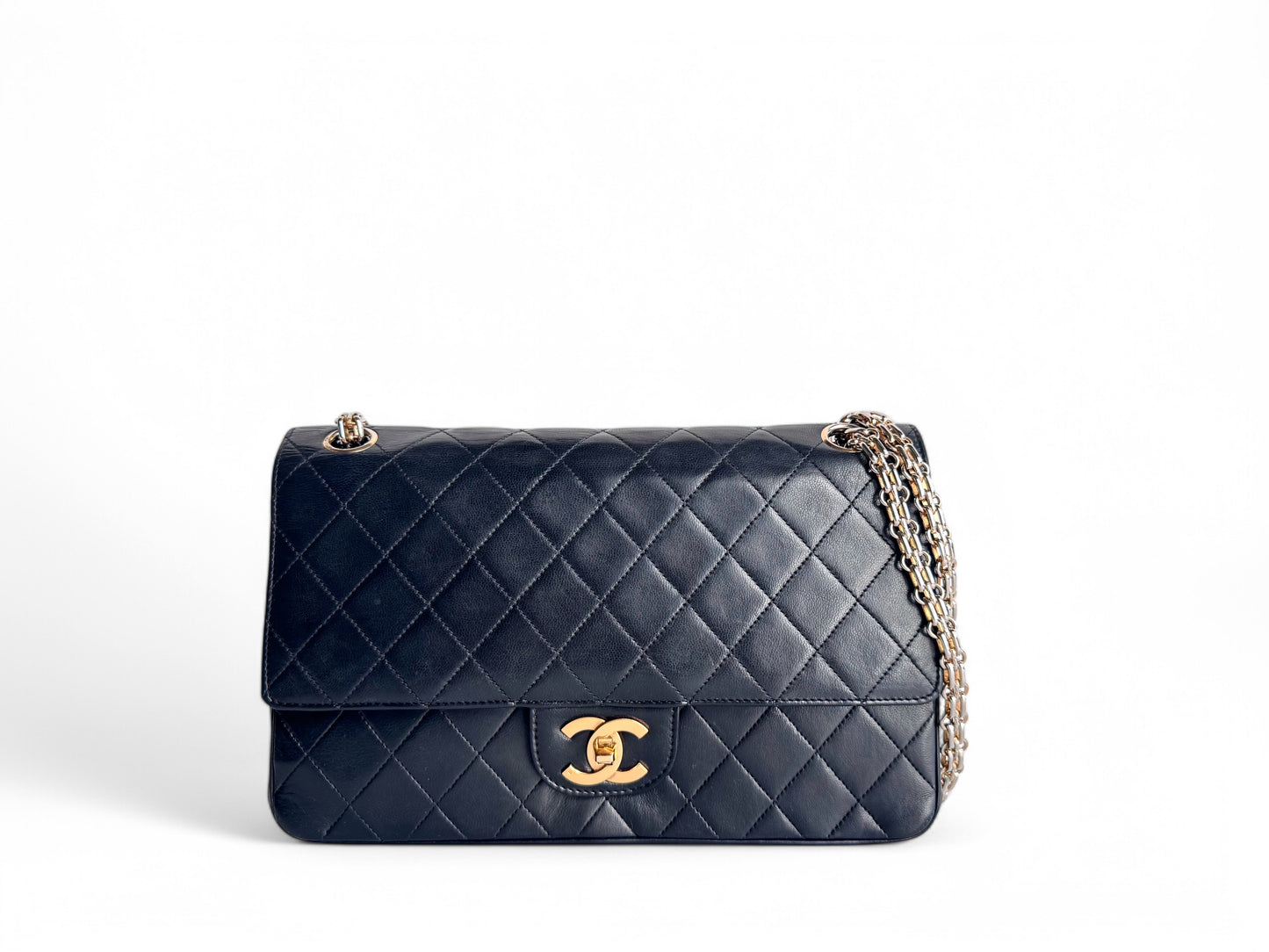 CHANEL Lambskin Mademoiselle Double Flap