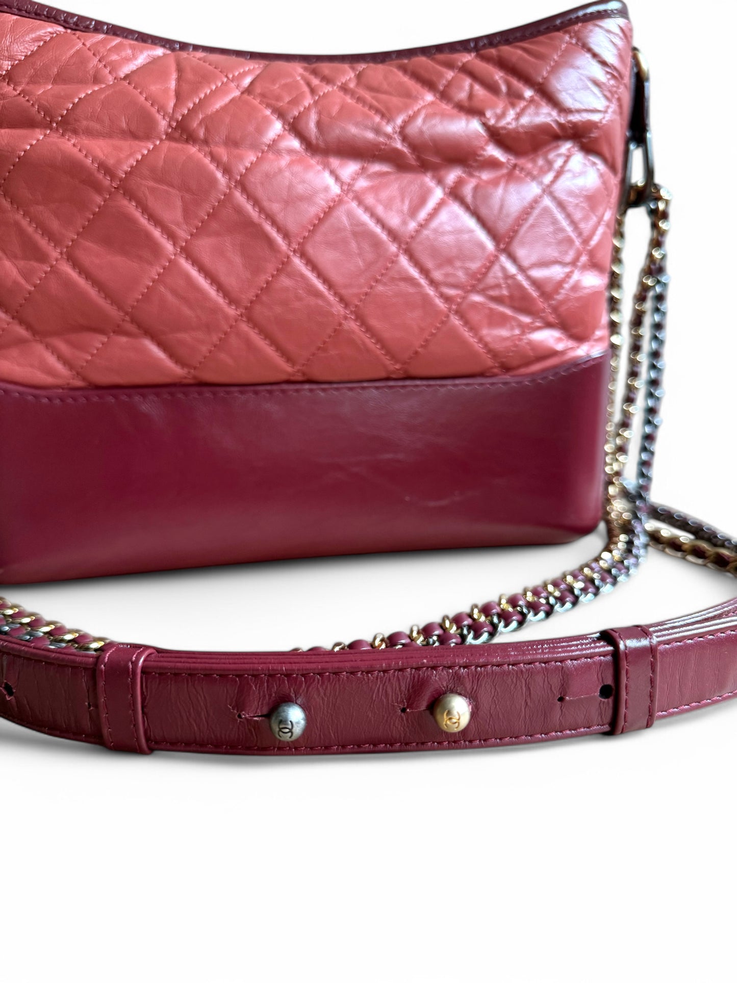 CHANEL Aged Calfskin Quilted Medium Gabrielle Hobo