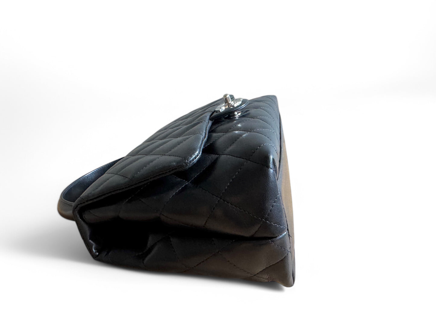 CHANEL Lambskin Quilted Medium Kelly Flap Bag