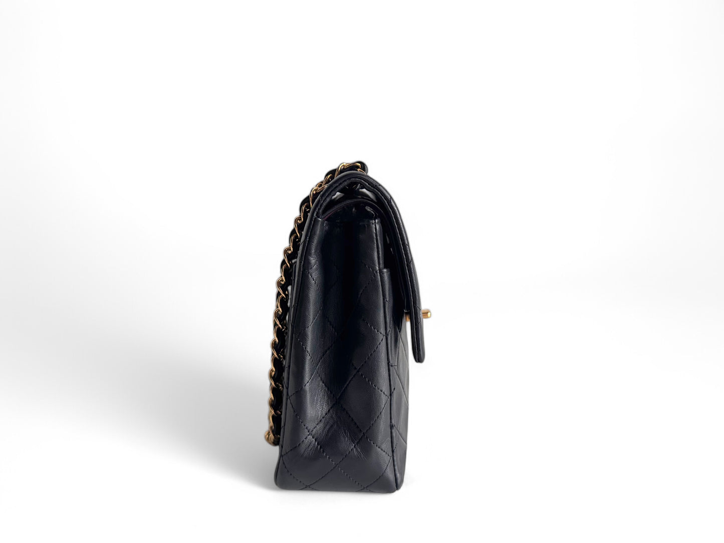 CHANEL Lambskin Quilted Medium Double Flap