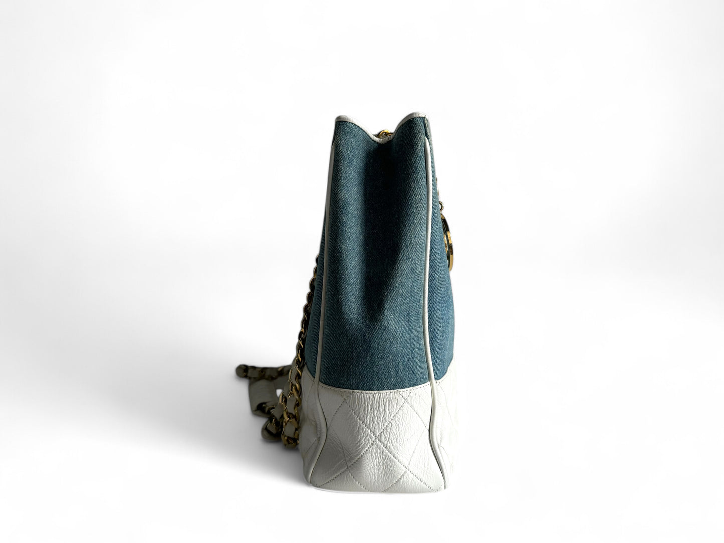 CHANEL Denim Lambskin Tote