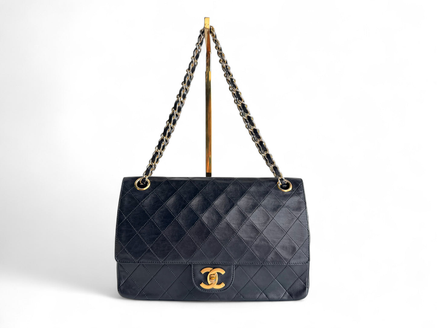 CHANEL Matelasse Lambskin Double Flap Bag