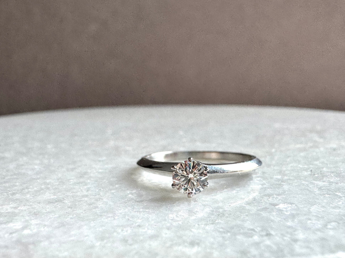TIFFANY & CO. Solitaire Diamond Engagement Ring