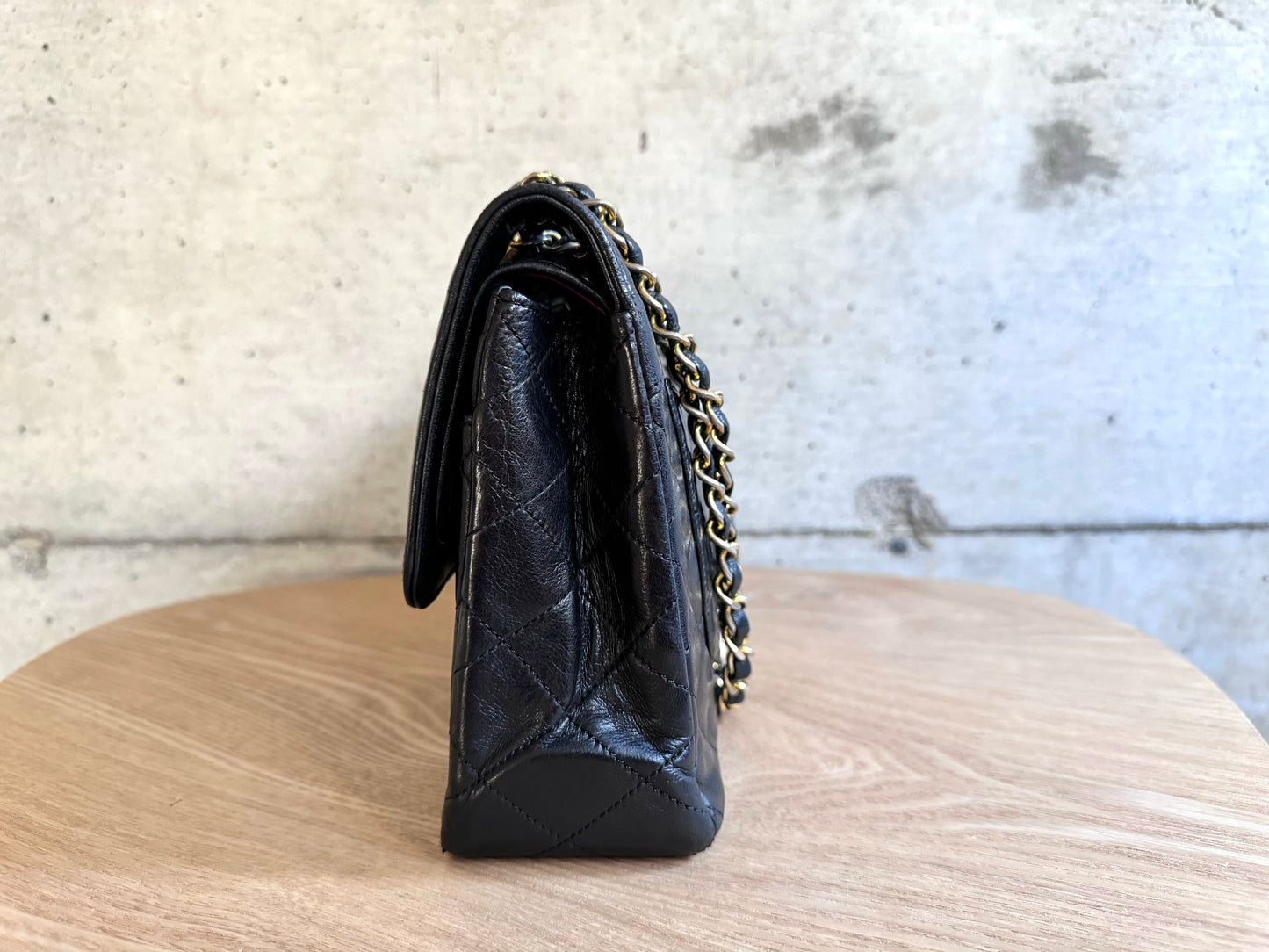 CHANEL Lambskin Quilted Medium Double Flap Bag