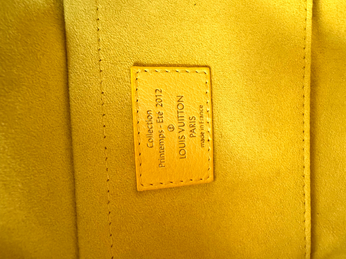 LOUIS VUITTON Monogram Denim Pochette Round Bag