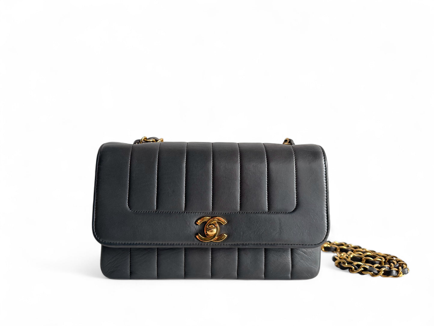 CHANEL Lambskin Vertical Flap Bag