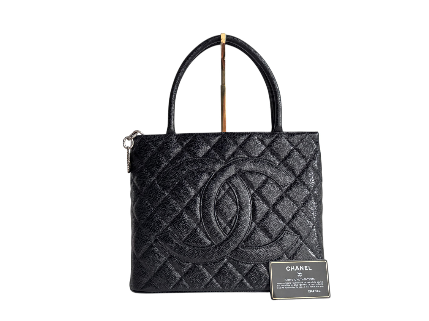 CHANEL Caviar Quilted Medallion Tote