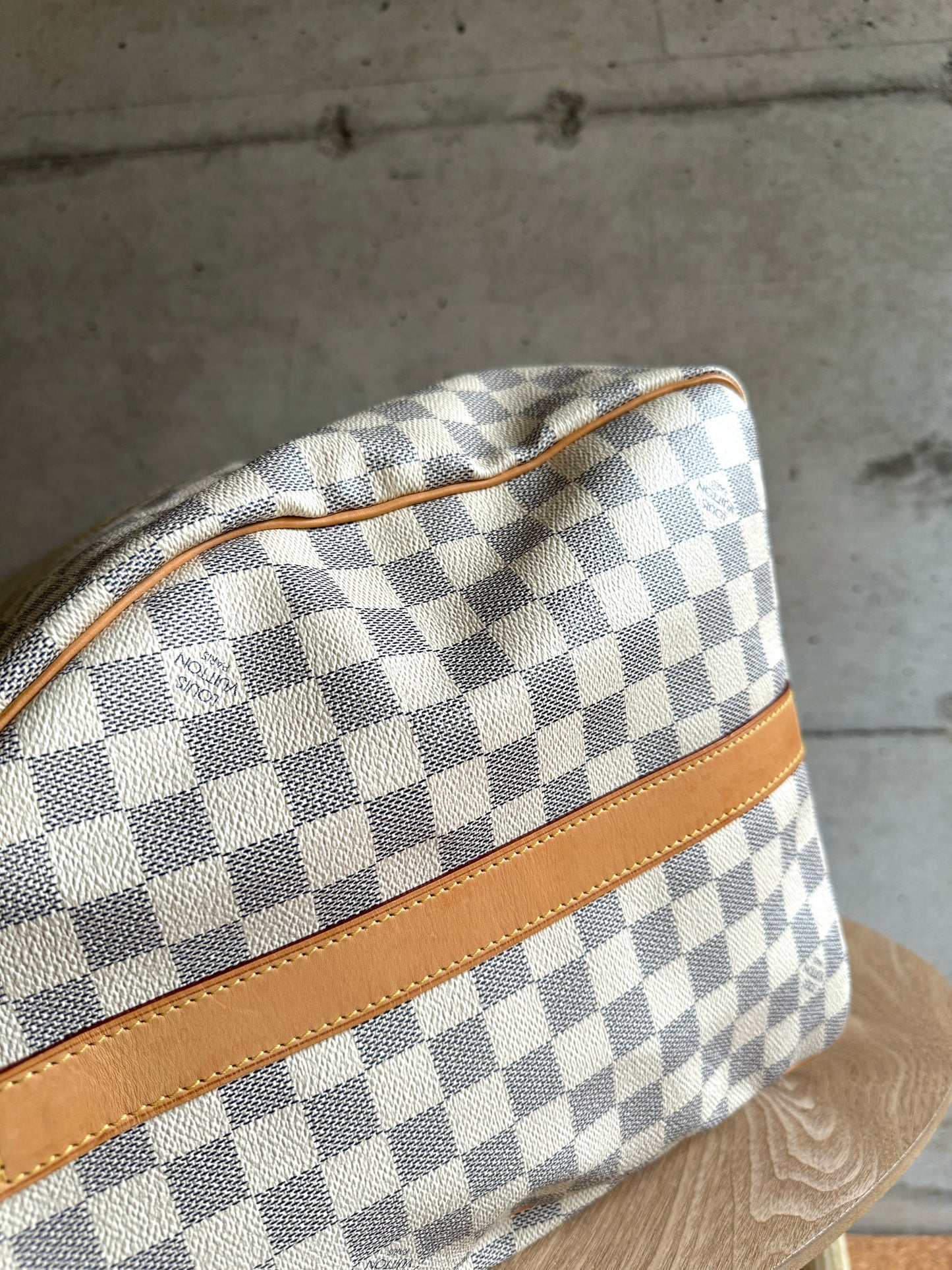LOUIS VUITTON Damier Azur Keepall Bandouliere 55