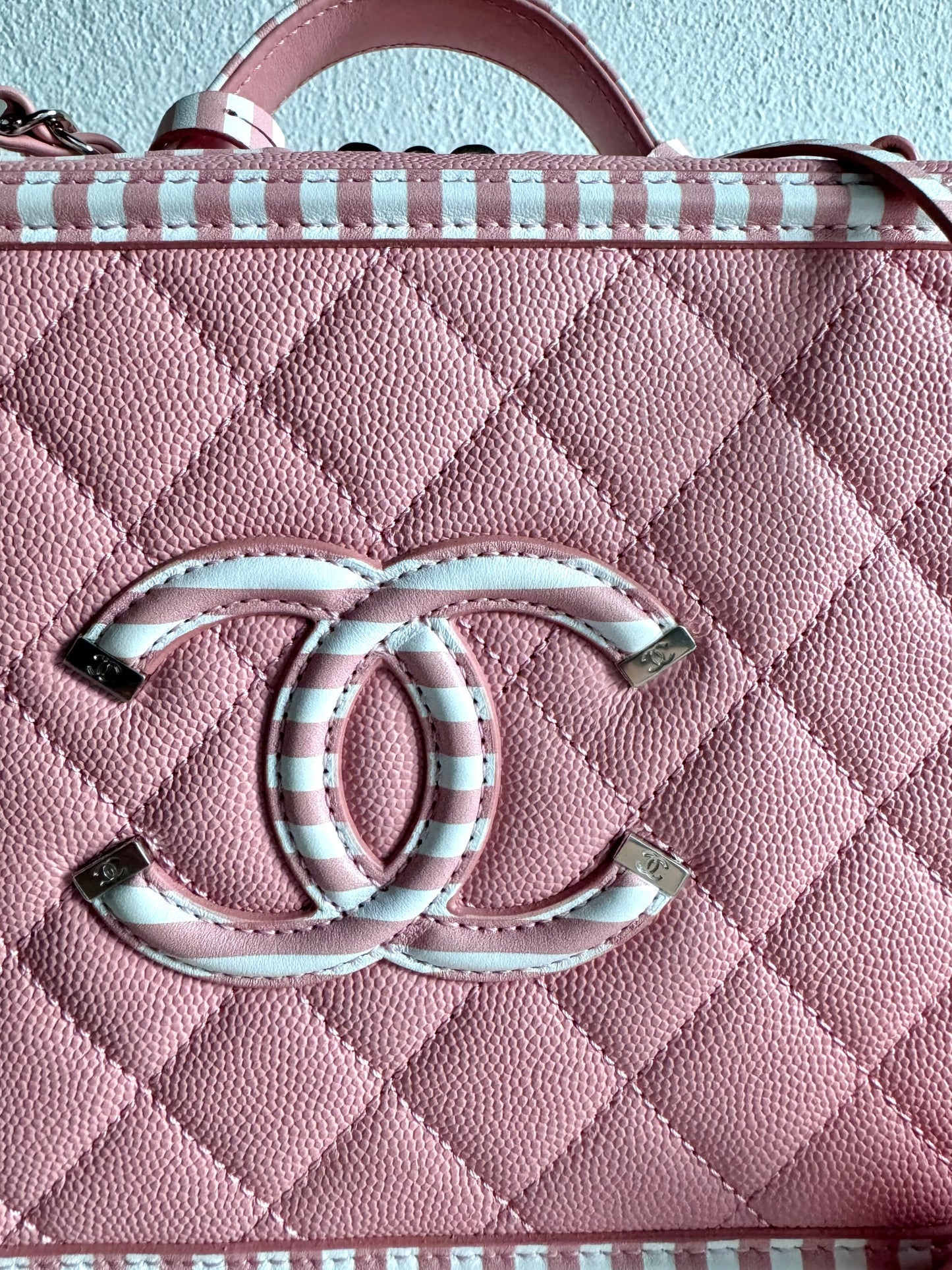 CHANEL 2018 Filigree Vanity Top Handle Bag