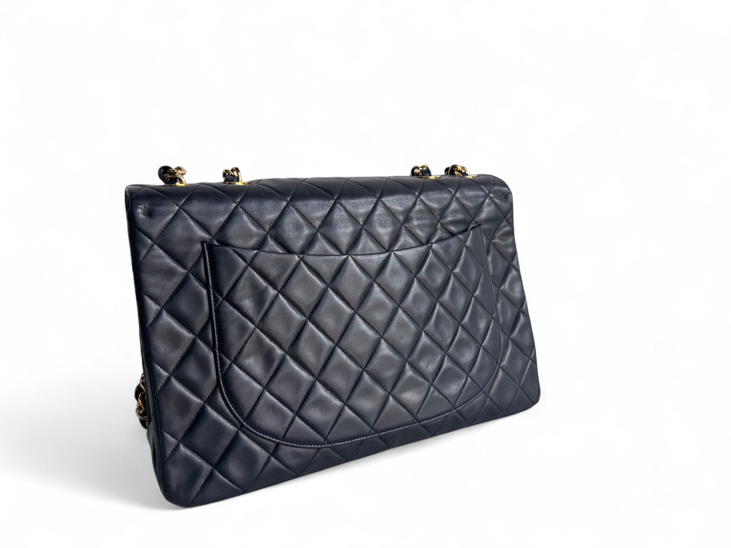 CHANEL Lambskin Quilted XL Jumbo Single Flap