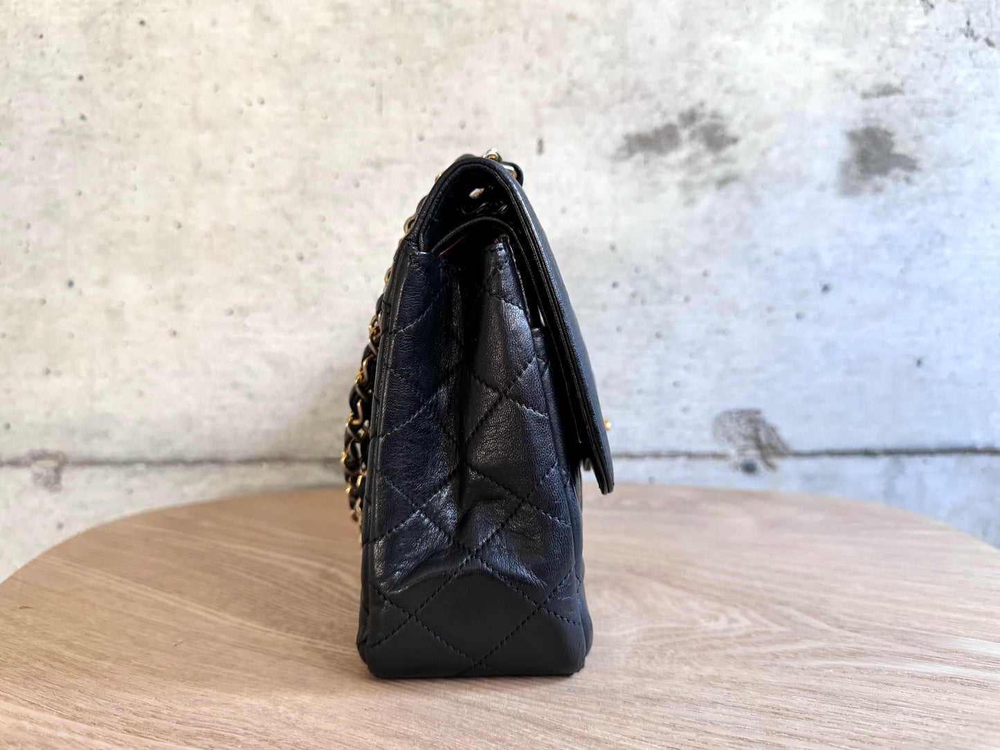 CHANEL Lambskin Quilted Medium Double Flap Bag