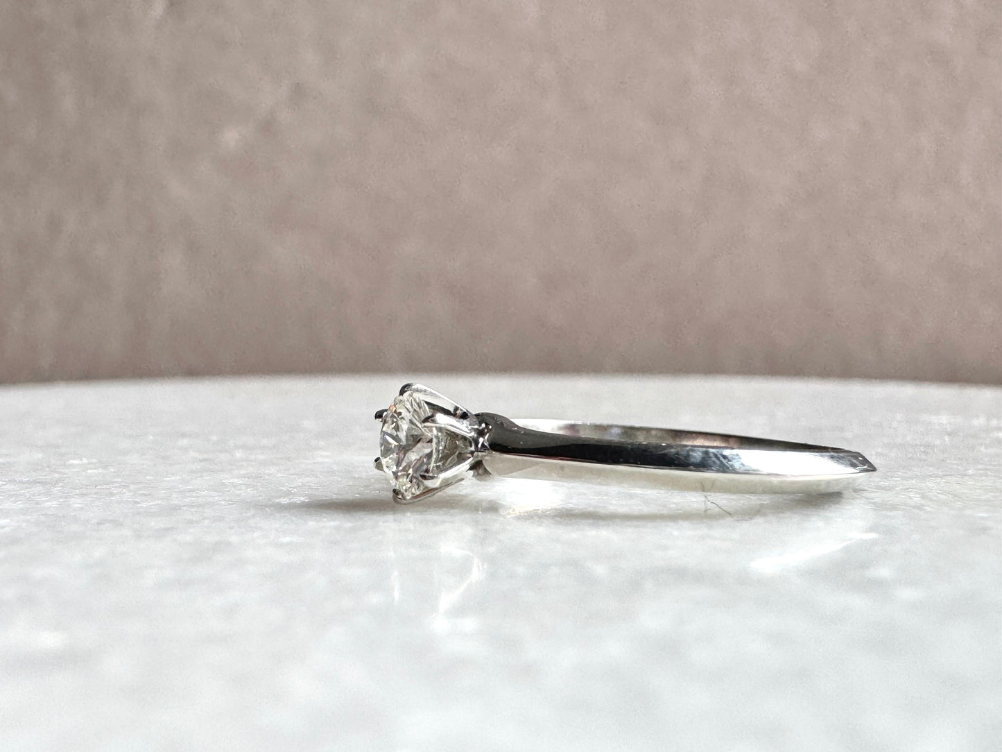 TIFFANY & CO. Solitaire Diamond Engagement Ring