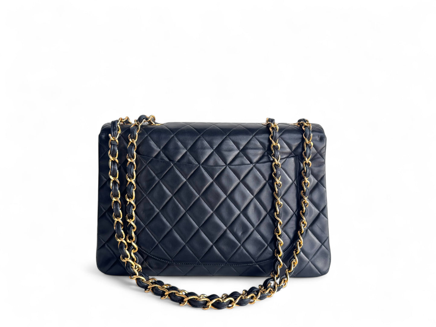 CHANEL Lambskin Quilted XL Jumbo Single Flap